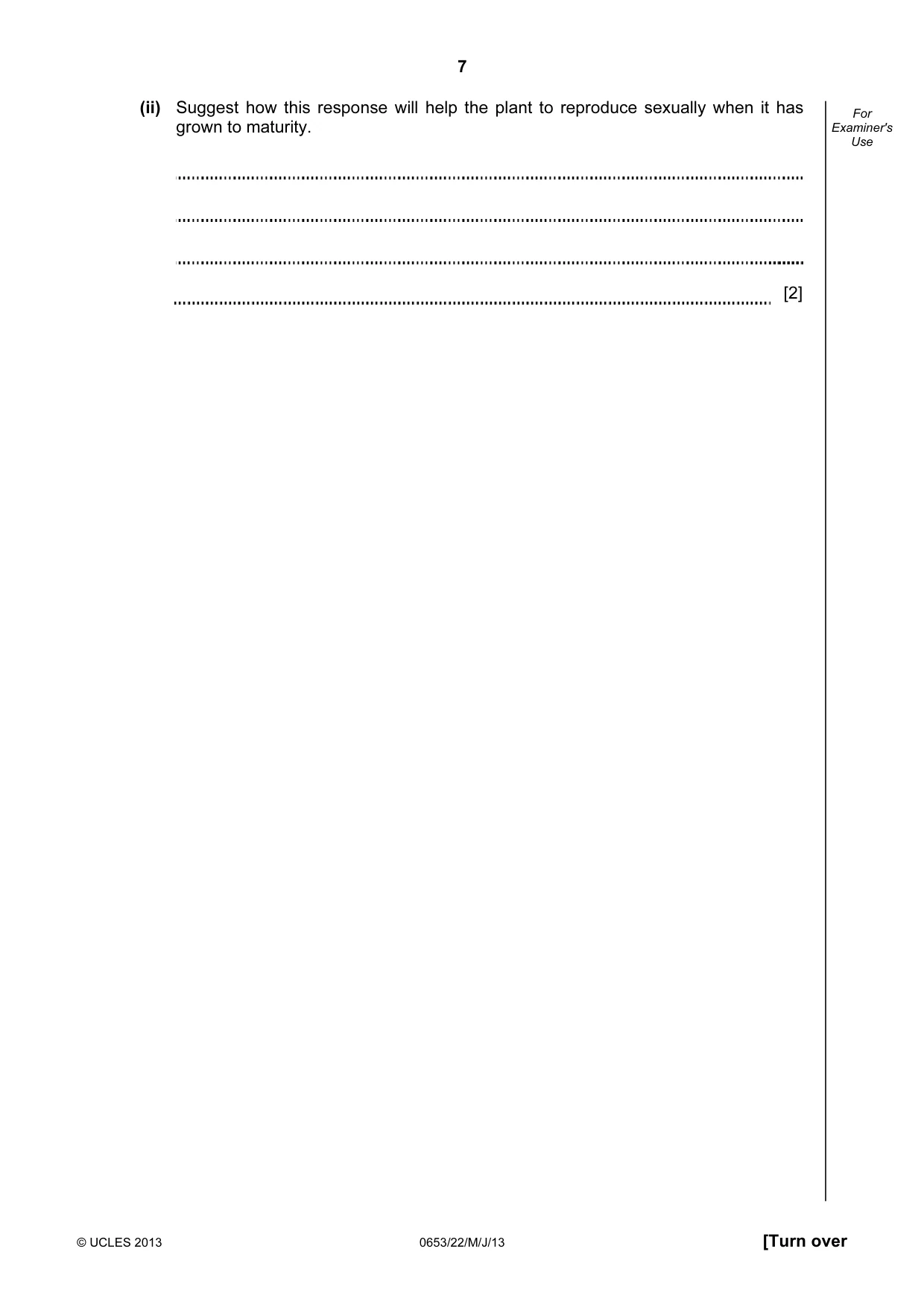 Cambridge IGCSE Science - Combined 0653 2013 May/June Paper 2 · Variant 2 question paper, page 7 of 20