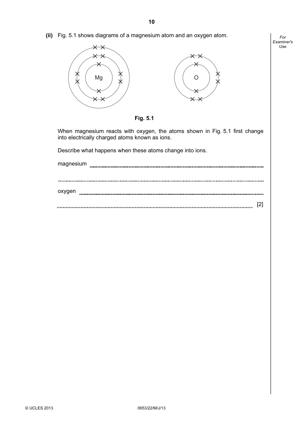 Cambridge IGCSE Science - Combined 0653 2013 May/June Paper 2 · Variant 2 question paper, page 10 of 20