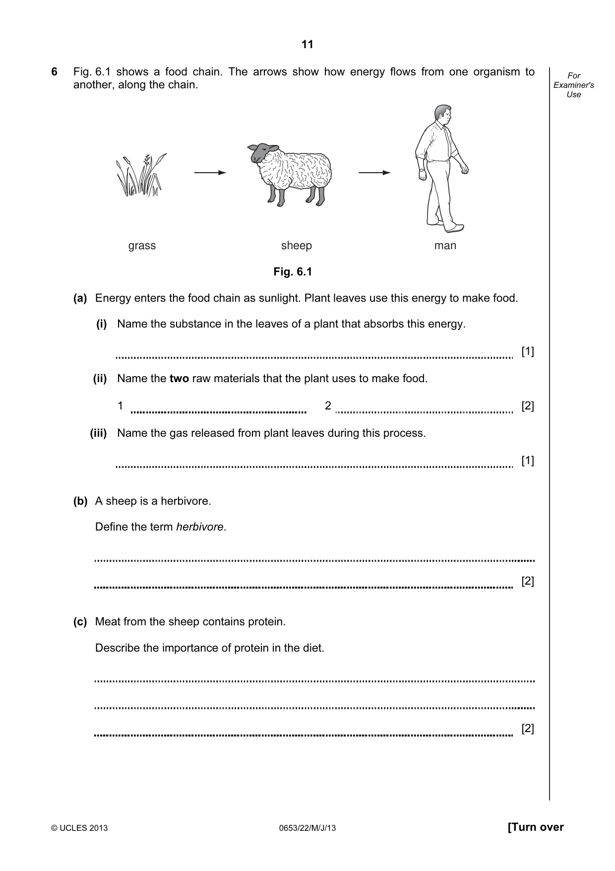 Cambridge IGCSE Science - Combined 0653 2013 May/June Paper 2 · Variant 2 question paper, page 11 of 20