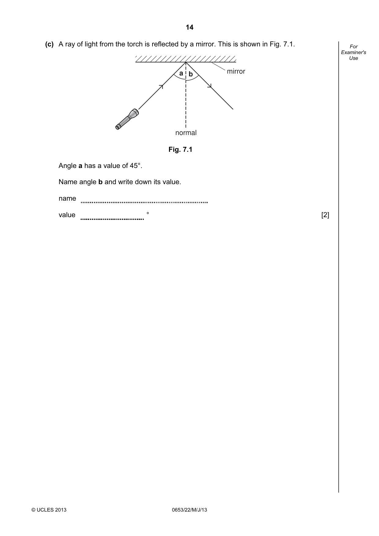 Cambridge IGCSE Science - Combined 0653 2013 May/June Paper 2 · Variant 2 question paper, page 14 of 20
