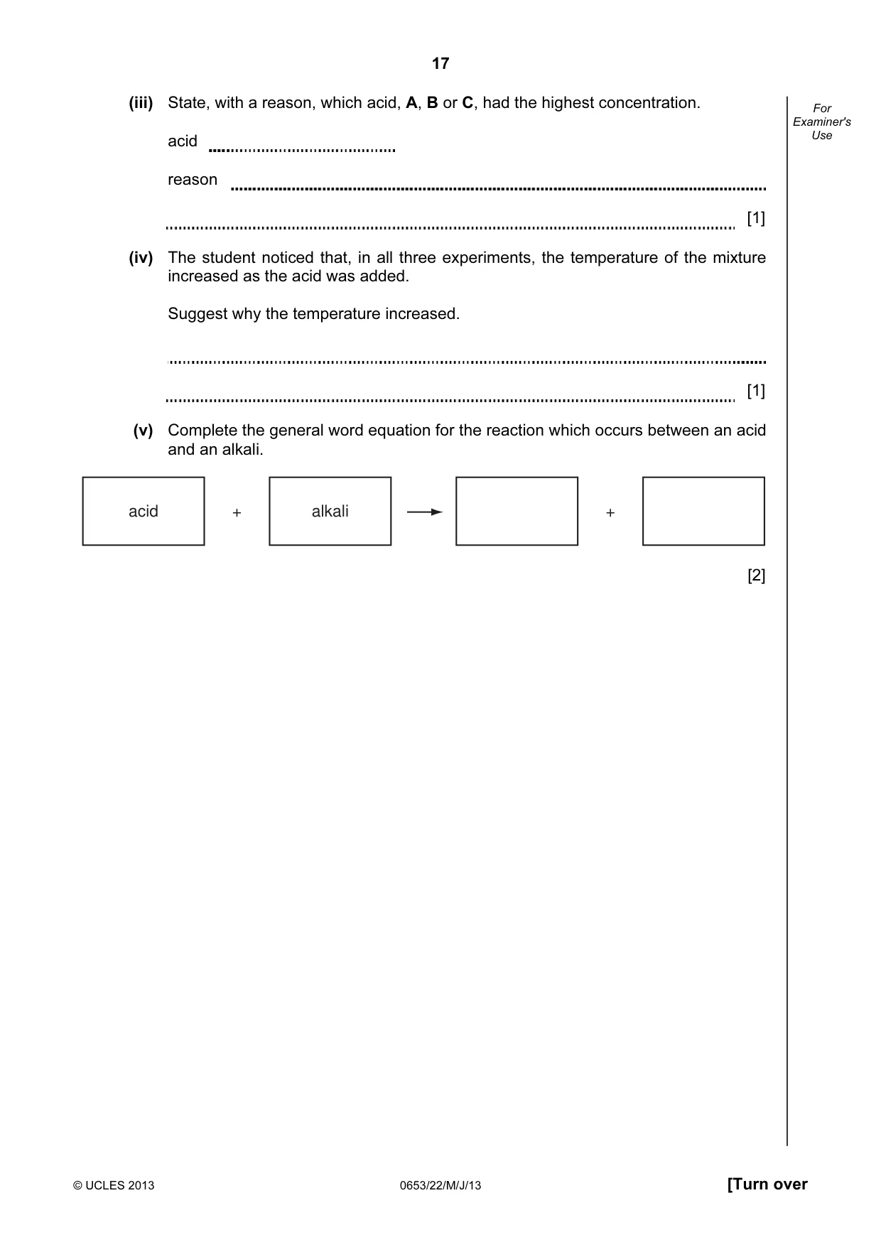 Cambridge IGCSE Science - Combined 0653 2013 May/June Paper 2 · Variant 2 question paper, page 17 of 20
