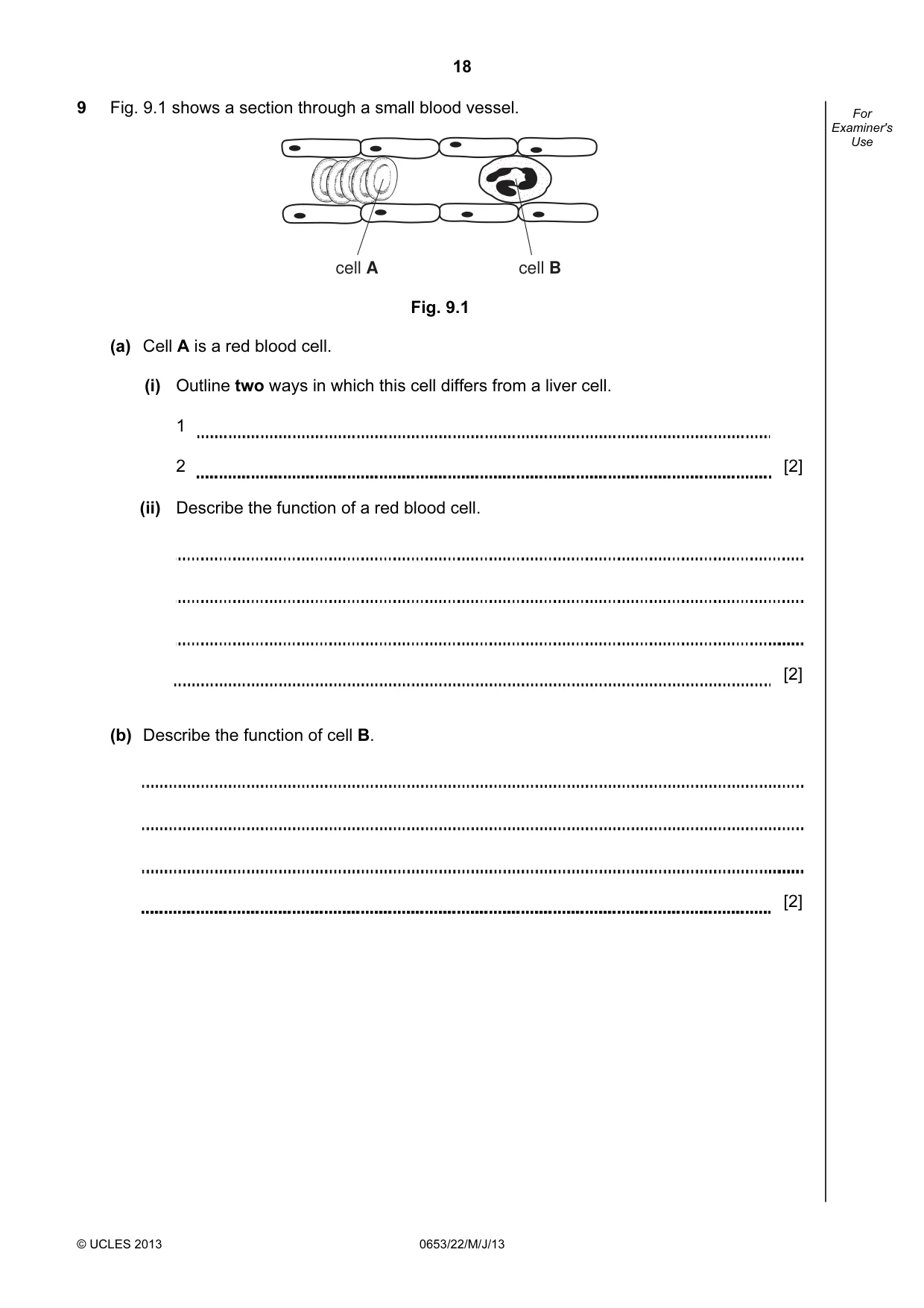 Cambridge IGCSE Science - Combined 0653 2013 May/June Paper 2 · Variant 2 question paper, page 18 of 20