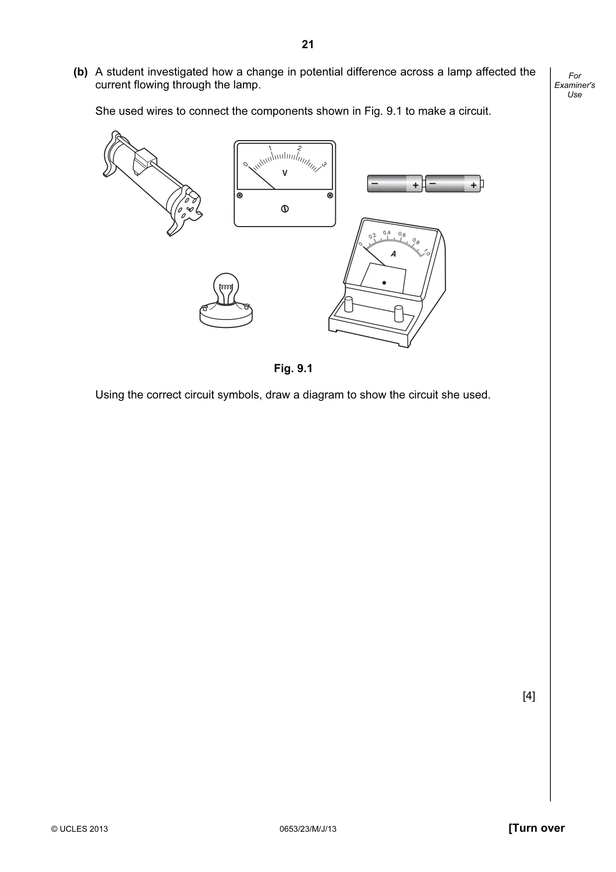 Cambridge IGCSE Science - Combined 0653 2013 May/June Paper 2 · Variant 3 question paper, page 21 of 24