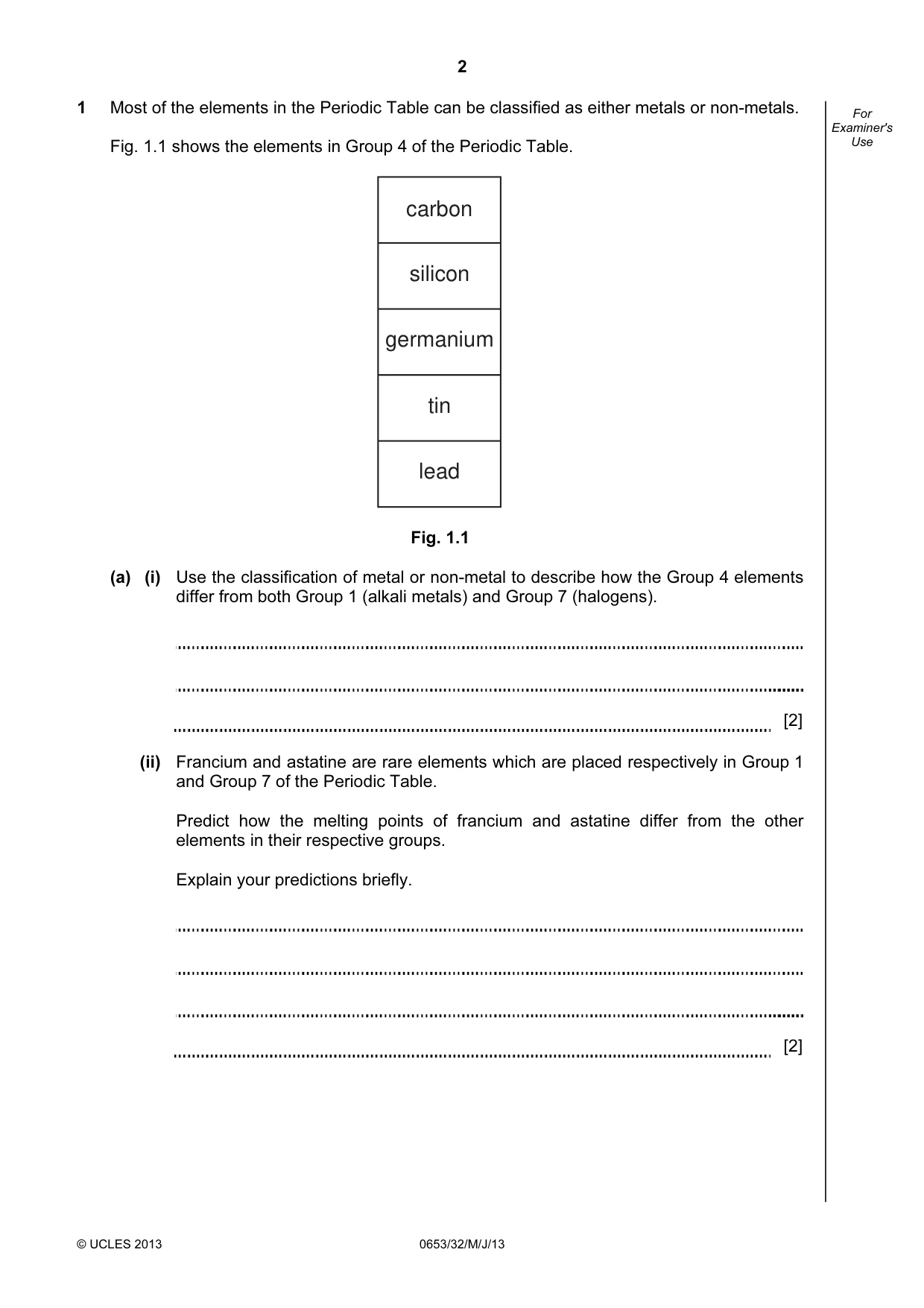 Cambridge IGCSE Science - Combined 0653 2013 May/June Paper 3 · Variant 2 question paper, page 2 of 24