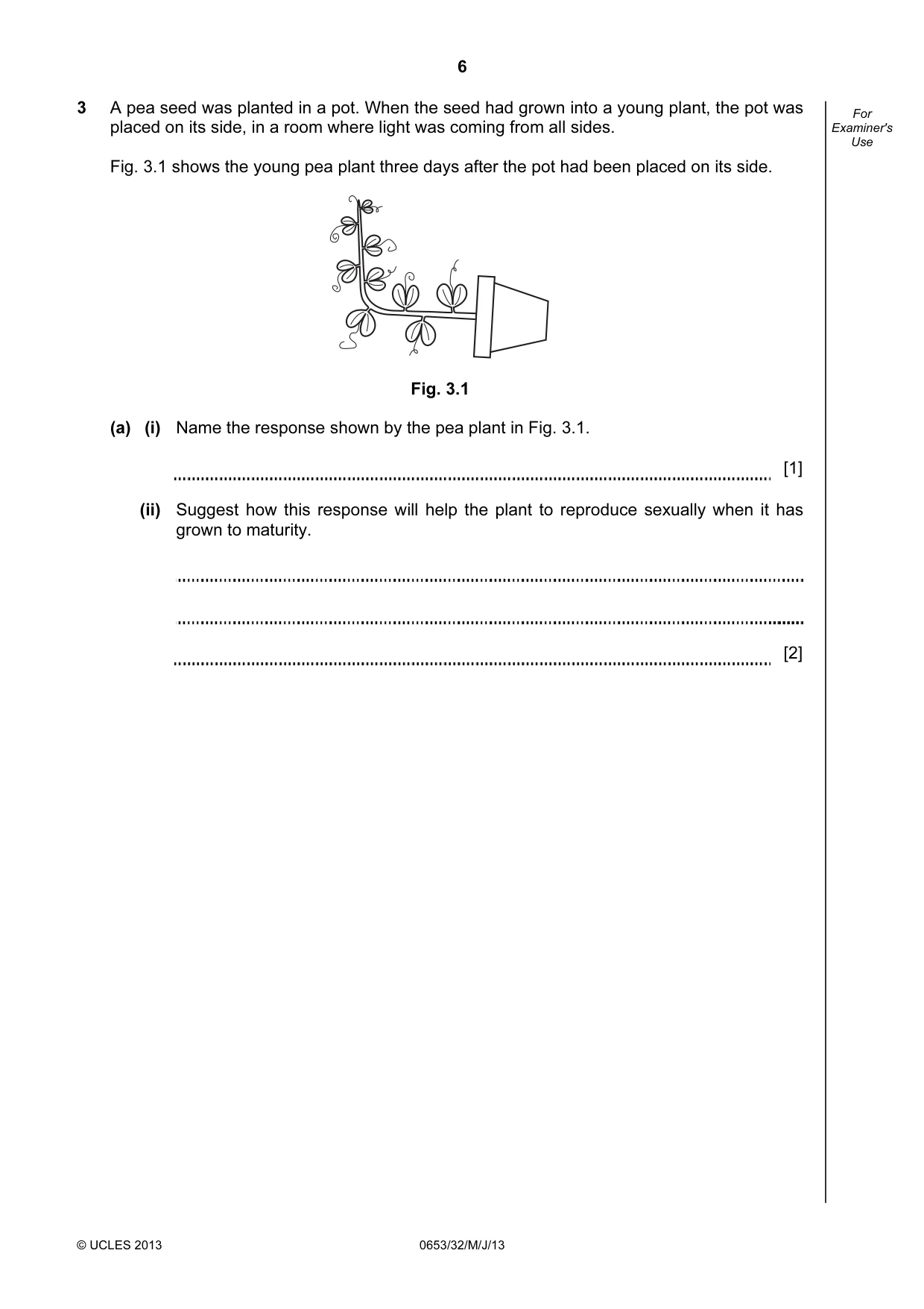 Cambridge IGCSE Science - Combined 0653 2013 May/June Paper 3 · Variant 2 question paper, page 6 of 24