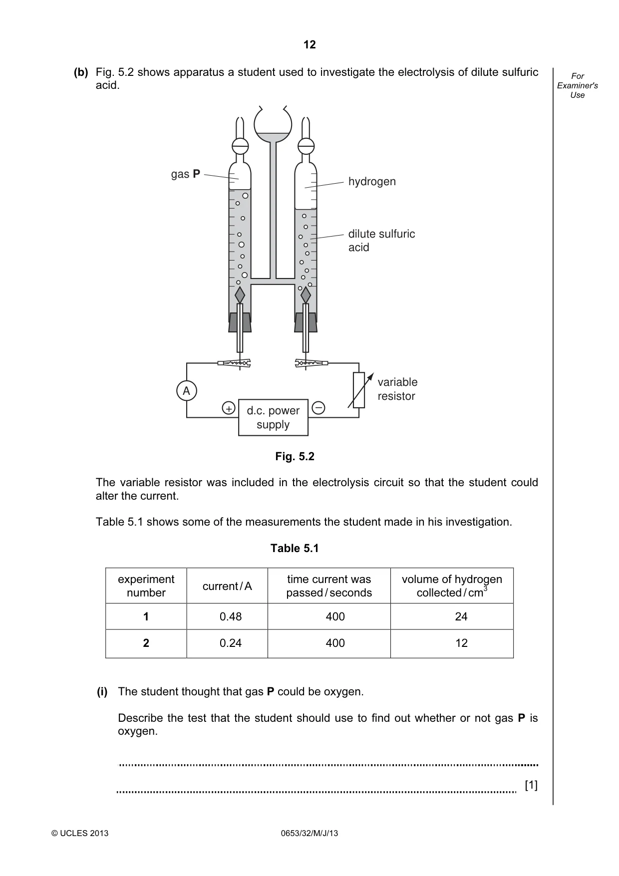 Cambridge IGCSE Science - Combined 0653 2013 May/June Paper 3 · Variant 2 question paper, page 12 of 24