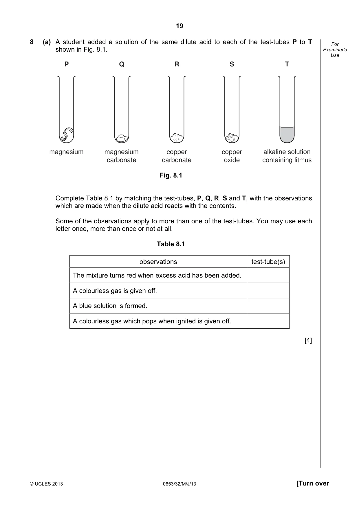 Cambridge IGCSE Science - Combined 0653 2013 May/June Paper 3 · Variant 2 question paper, page 19 of 24