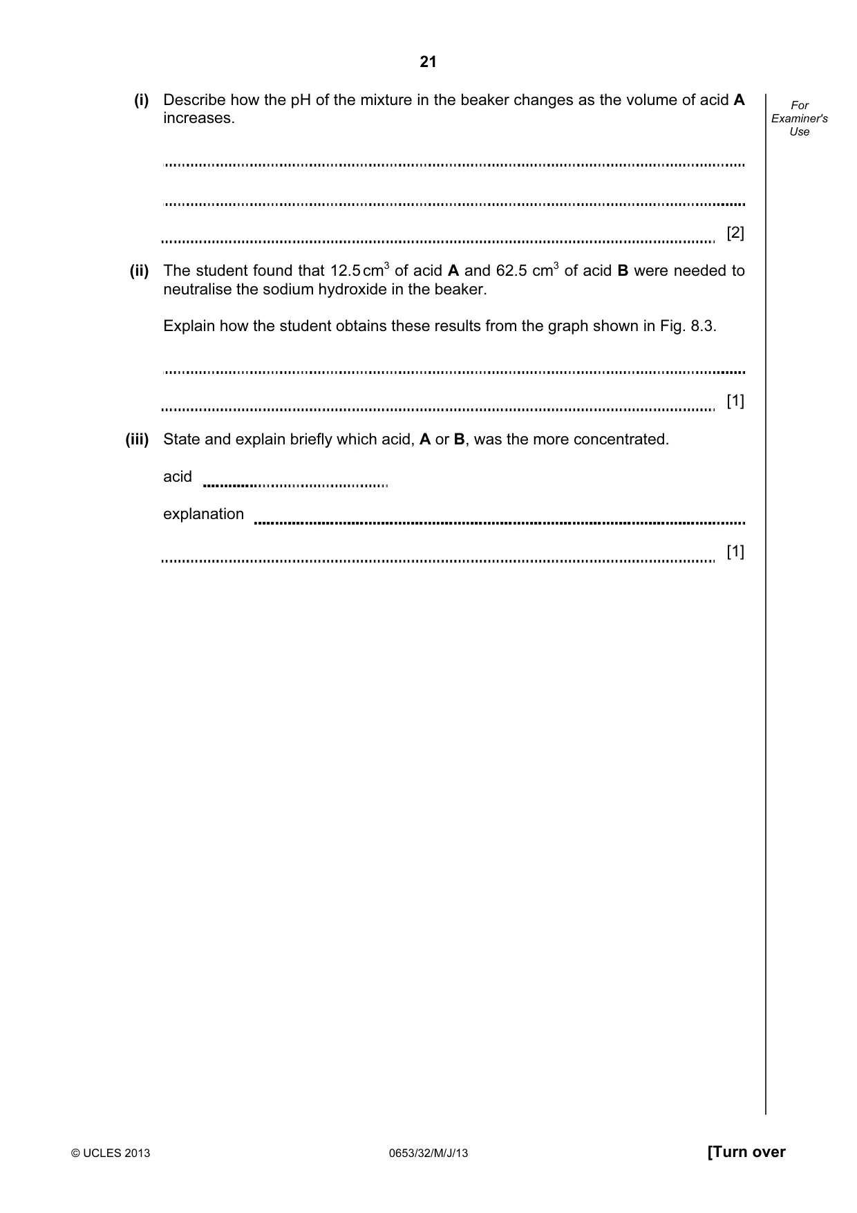 Cambridge IGCSE Science - Combined 0653 2013 May/June Paper 3 · Variant 2 question paper, page 21 of 24