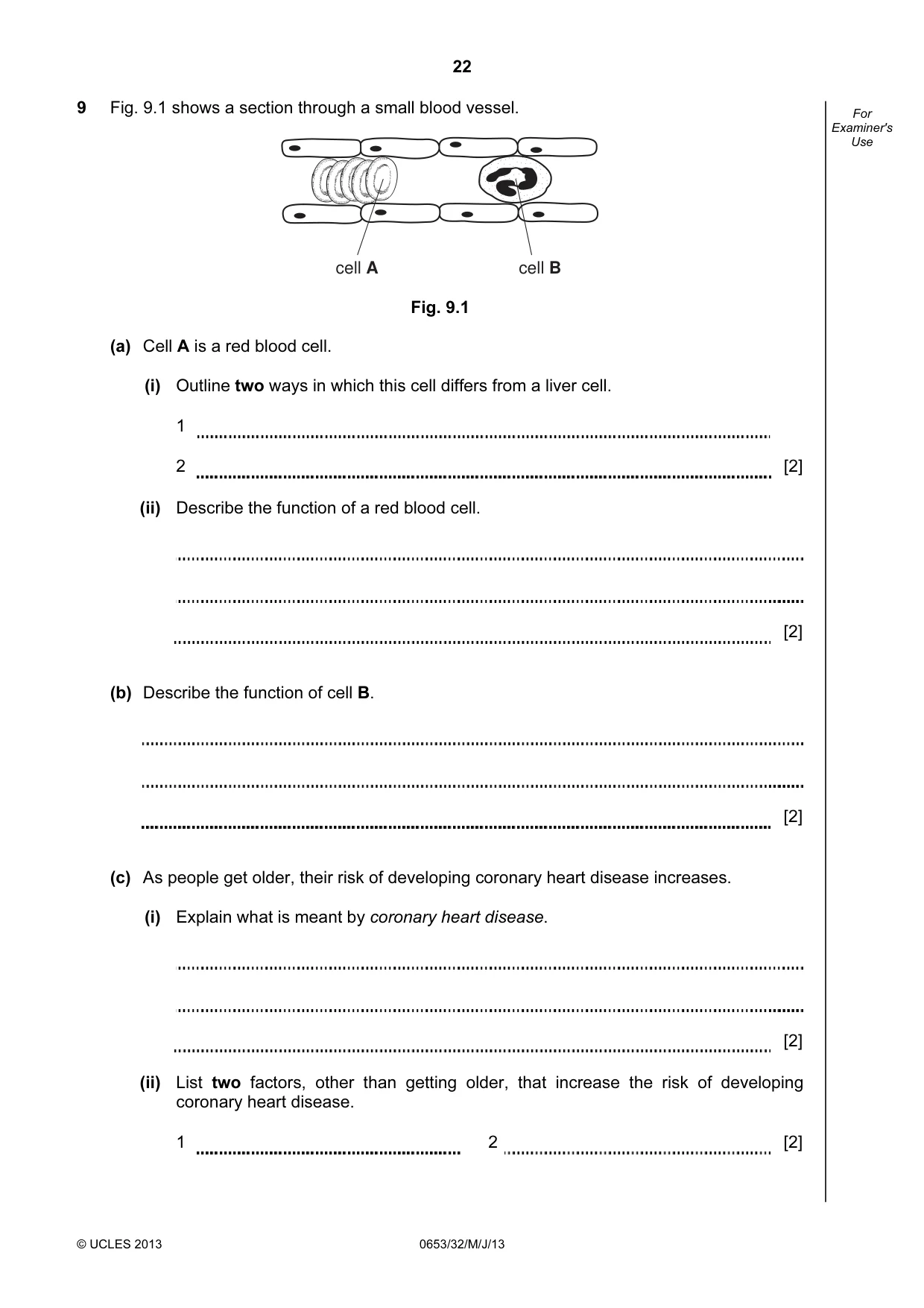 Cambridge IGCSE Science - Combined 0653 2013 May/June Paper 3 · Variant 2 question paper, page 22 of 24