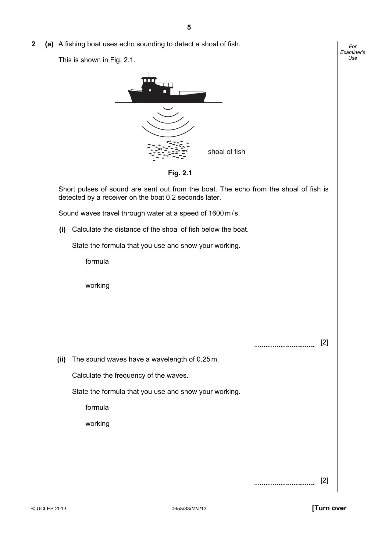 Cambridge IGCSE Science - Combined 0653 2013 May/June Paper 3 · Variant 3 question paper, page 5 of 28