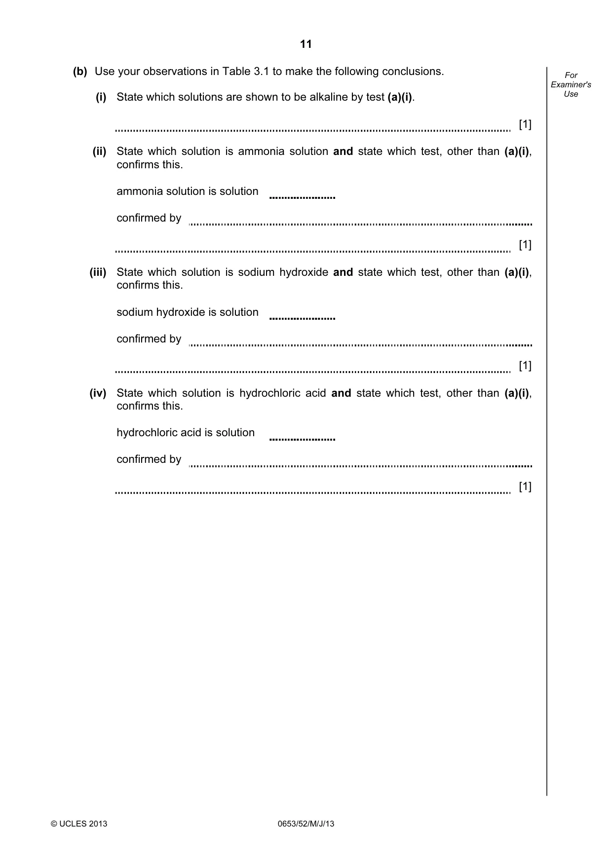 Cambridge IGCSE Science - Combined 0653 2013 May/June Paper 5 · Variant 2 question paper, page 11 of 12