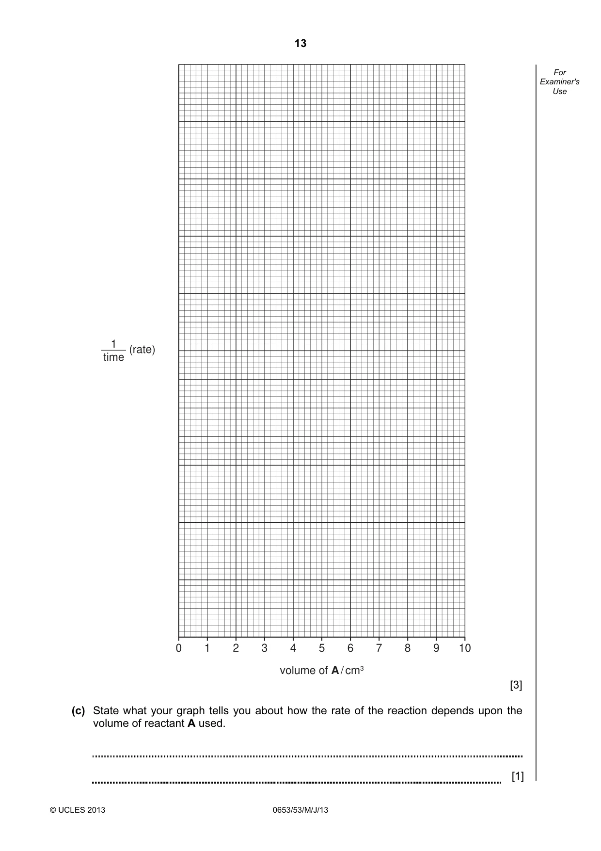 Cambridge IGCSE Science - Combined 0653 2013 May/June Paper 5 · Variant 3 question paper, page 13 of 16
