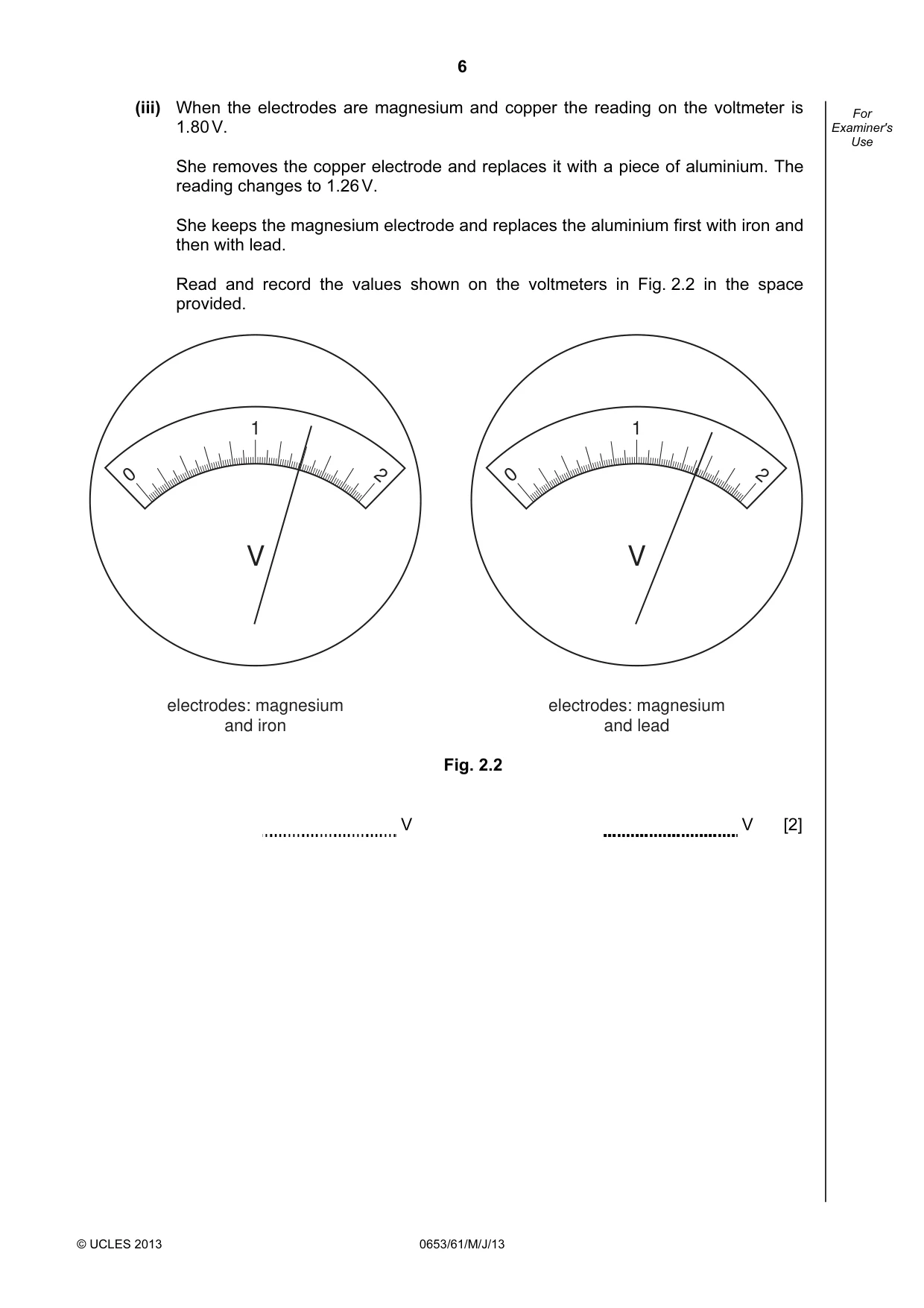 Cambridge IGCSE Science - Combined 0653 2013 May/June Paper 6 · Variant 1 question paper, page 6 of 20