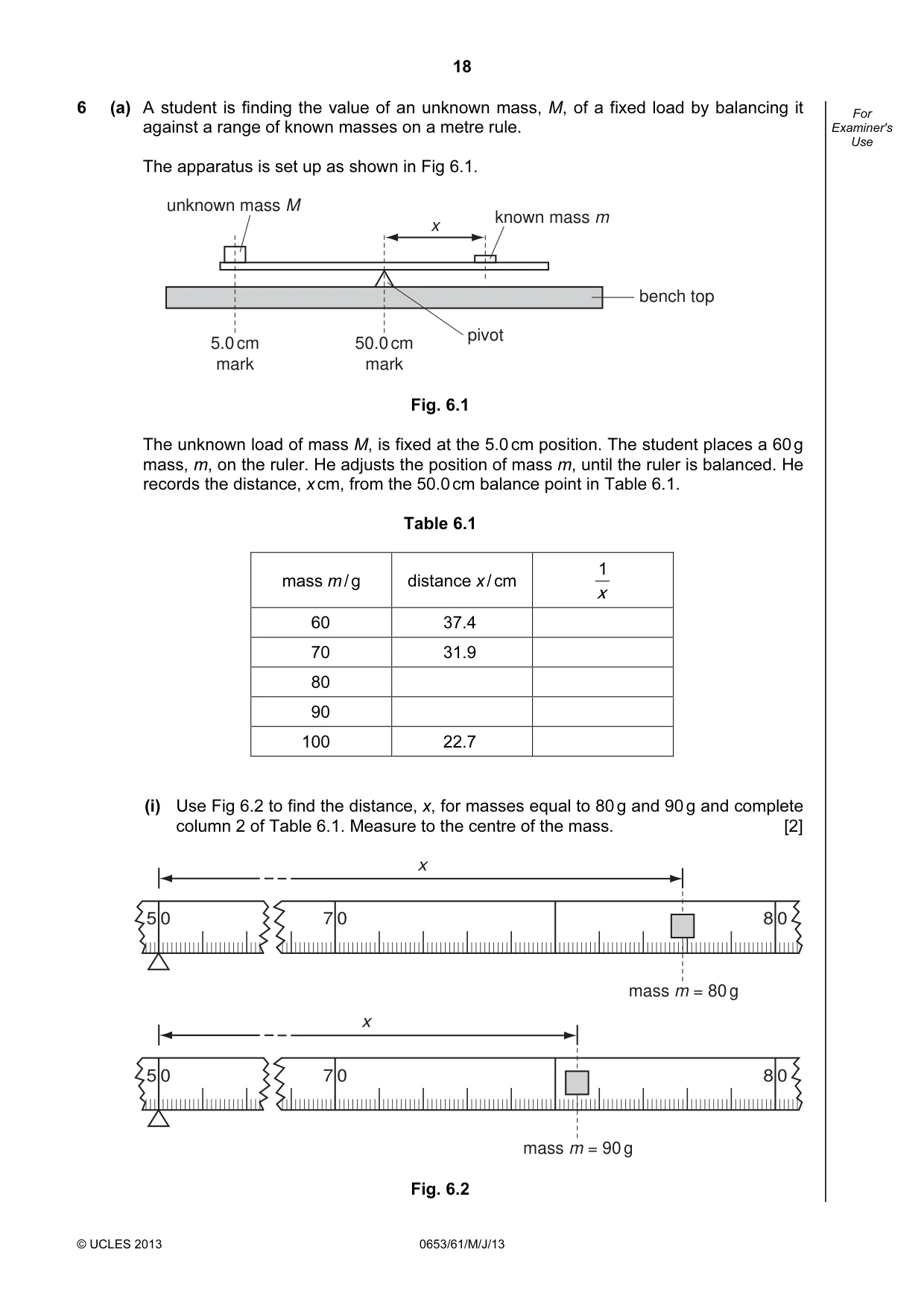 Cambridge IGCSE Science - Combined 0653 2013 May/June Paper 6 · Variant 1 question paper, page 18 of 20