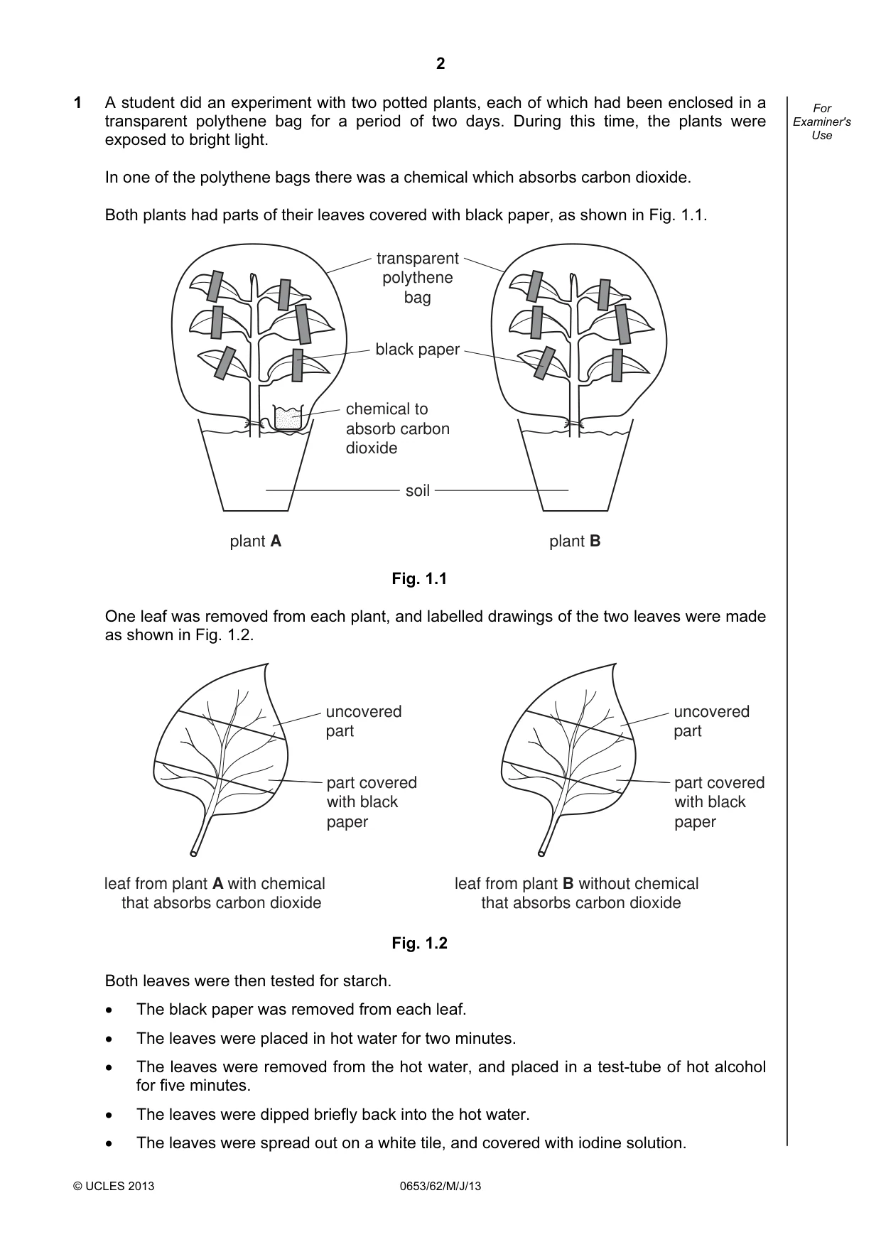 Cambridge IGCSE Science - Combined 0653 2013 May/June Paper 6 · Variant 2 question paper, page 2 of 20