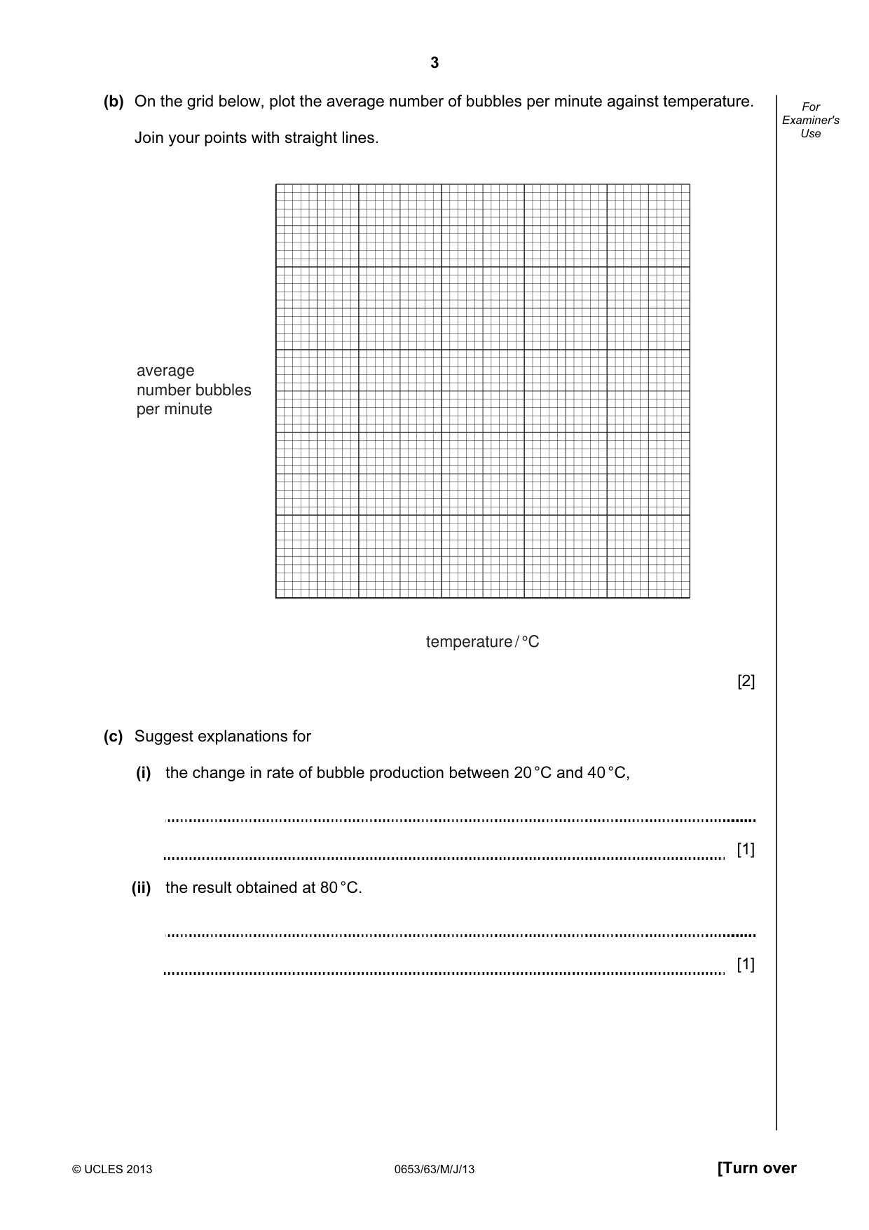 Cambridge IGCSE Science - Combined 0653 2013 May/June Paper 6 · Variant 3 question paper, page 3 of 20
