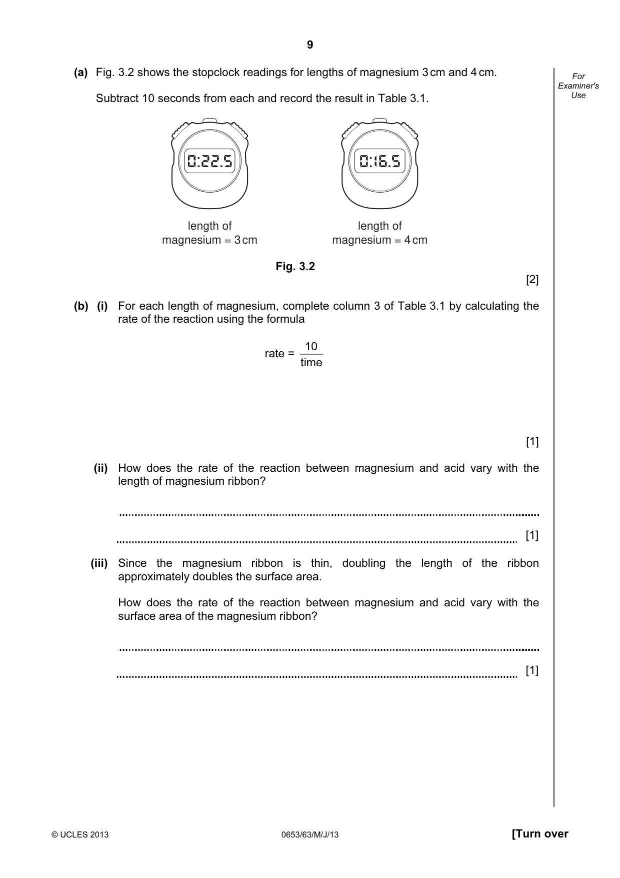 Cambridge IGCSE Science - Combined 0653 2013 May/June Paper 6 · Variant 3 question paper, page 9 of 20