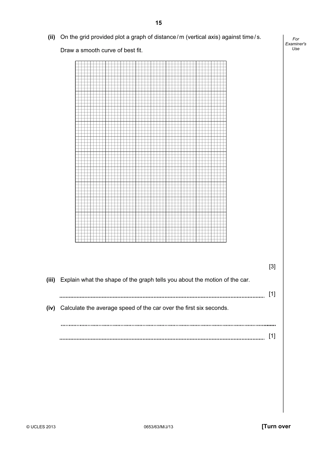 Cambridge IGCSE Science - Combined 0653 2013 May/June Paper 6 · Variant 3 question paper, page 15 of 20