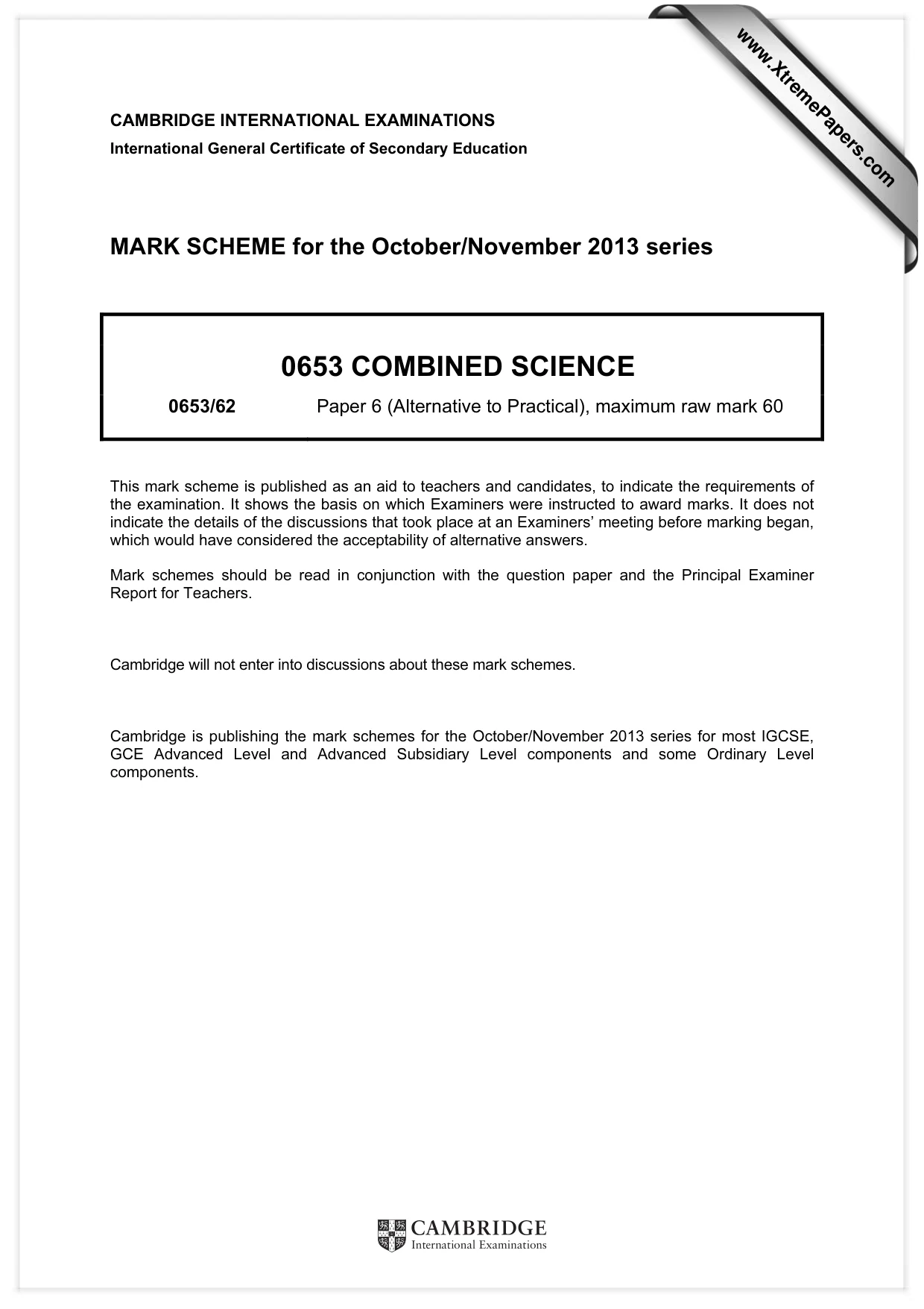 Mark scheme, page 1 of 4