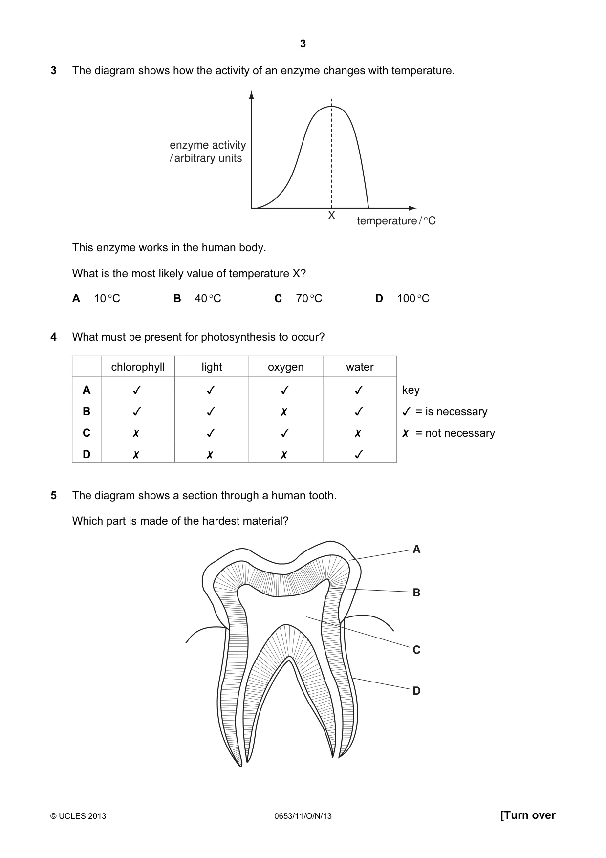 Cambridge IGCSE Science - Combined 0653 2013 Oct/Nov Paper 1 · Variant 1 question paper, page 3 of 20