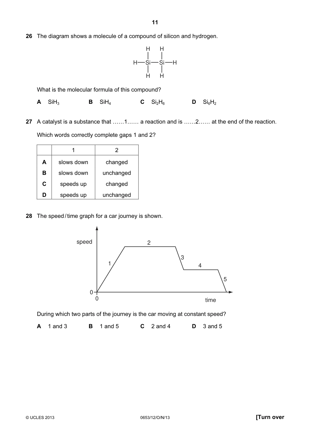 Cambridge IGCSE Science - Combined 0653 2013 Oct/Nov Paper 1 · Variant 2 question paper, page 11 of 20