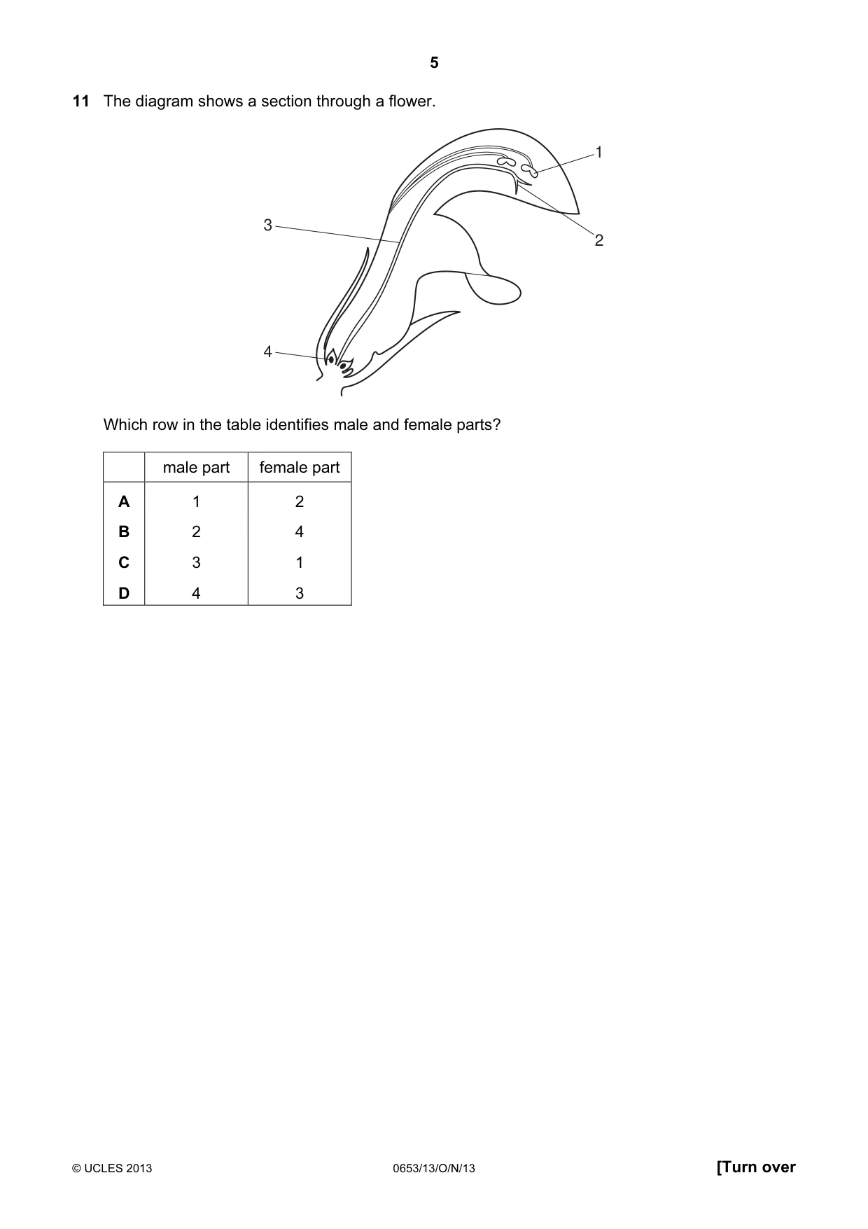 Cambridge IGCSE Science - Combined 0653 2013 Oct/Nov Paper 1 · Variant 3 question paper, page 5 of 20