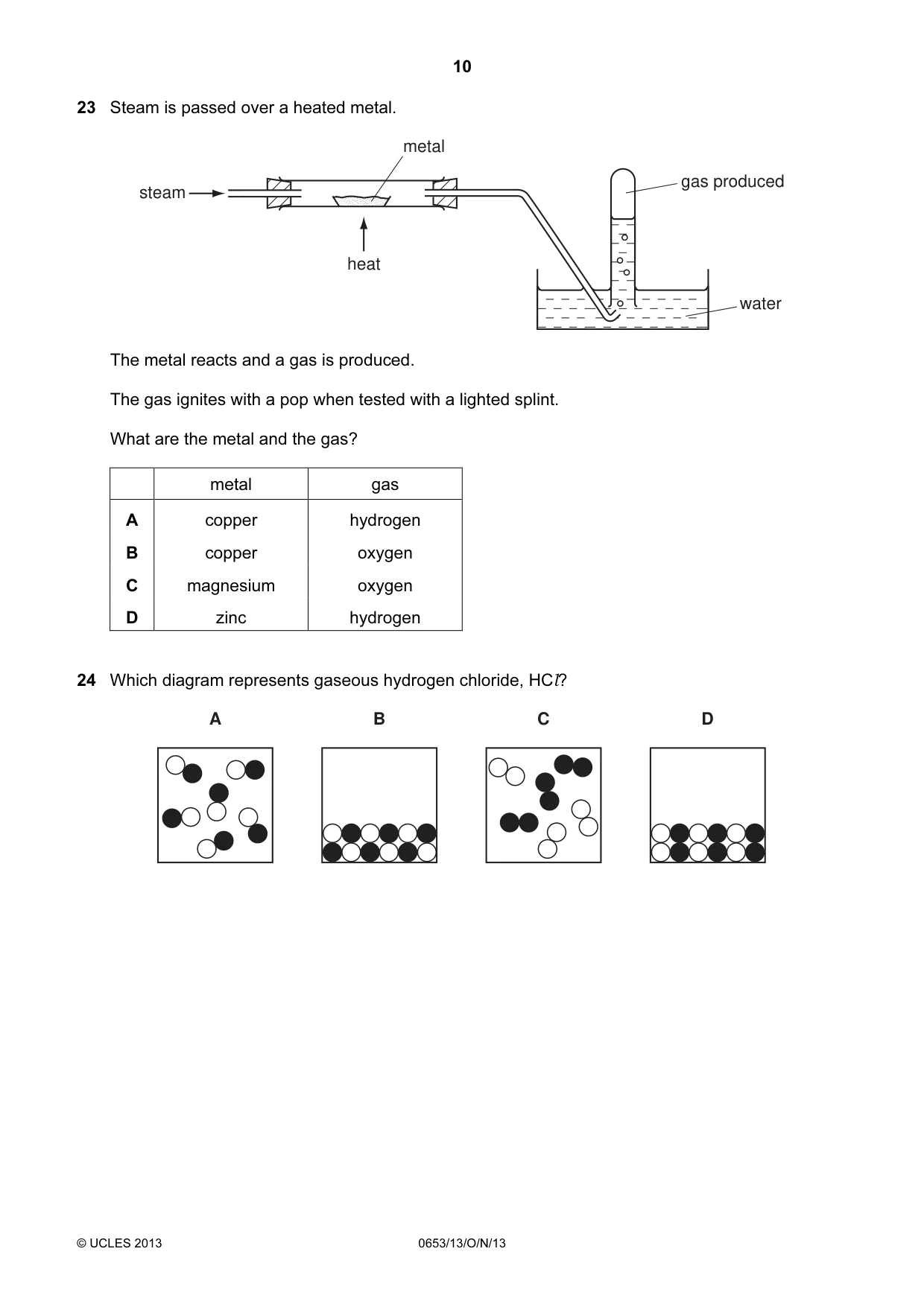 Cambridge IGCSE Science - Combined 0653 2013 Oct/Nov Paper 1 · Variant 3 question paper, page 10 of 20