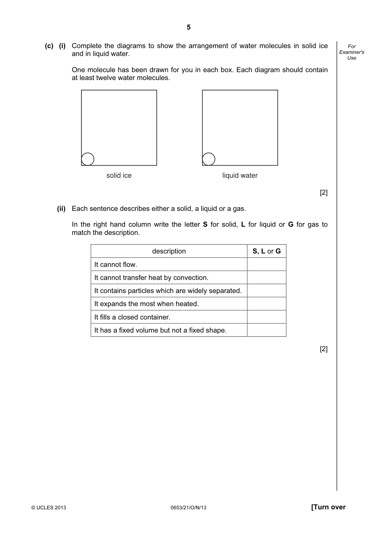 Cambridge IGCSE Science - Combined 0653 2013 Oct/Nov Paper 2 · Variant 1 question paper, page 5 of 24