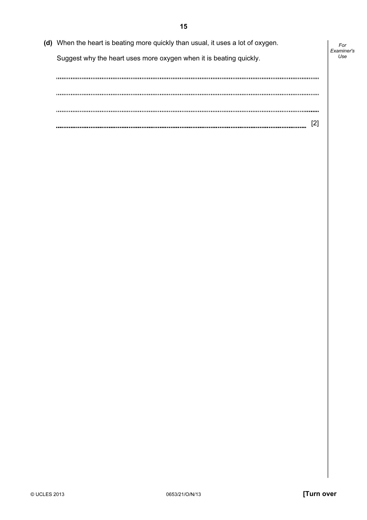Cambridge IGCSE Science - Combined 0653 2013 Oct/Nov Paper 2 · Variant 1 question paper, page 15 of 24