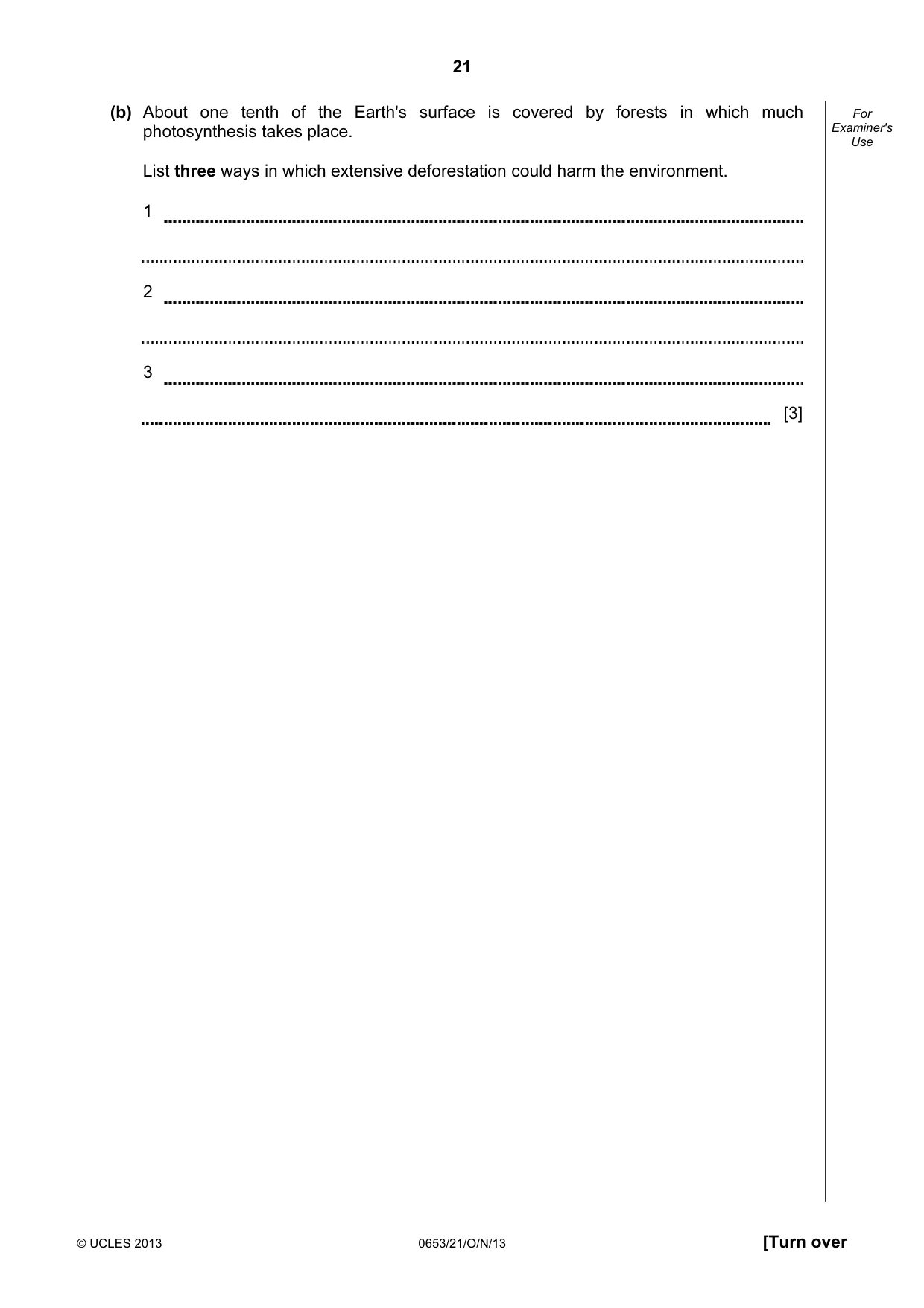 Cambridge IGCSE Science - Combined 0653 2013 Oct/Nov Paper 2 · Variant 1 question paper, page 21 of 24
