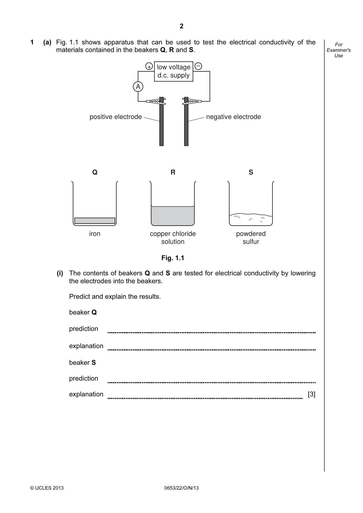 Cambridge IGCSE Science - Combined 0653 2013 Oct/Nov Paper 2 · Variant 2 question paper, page 2 of 20