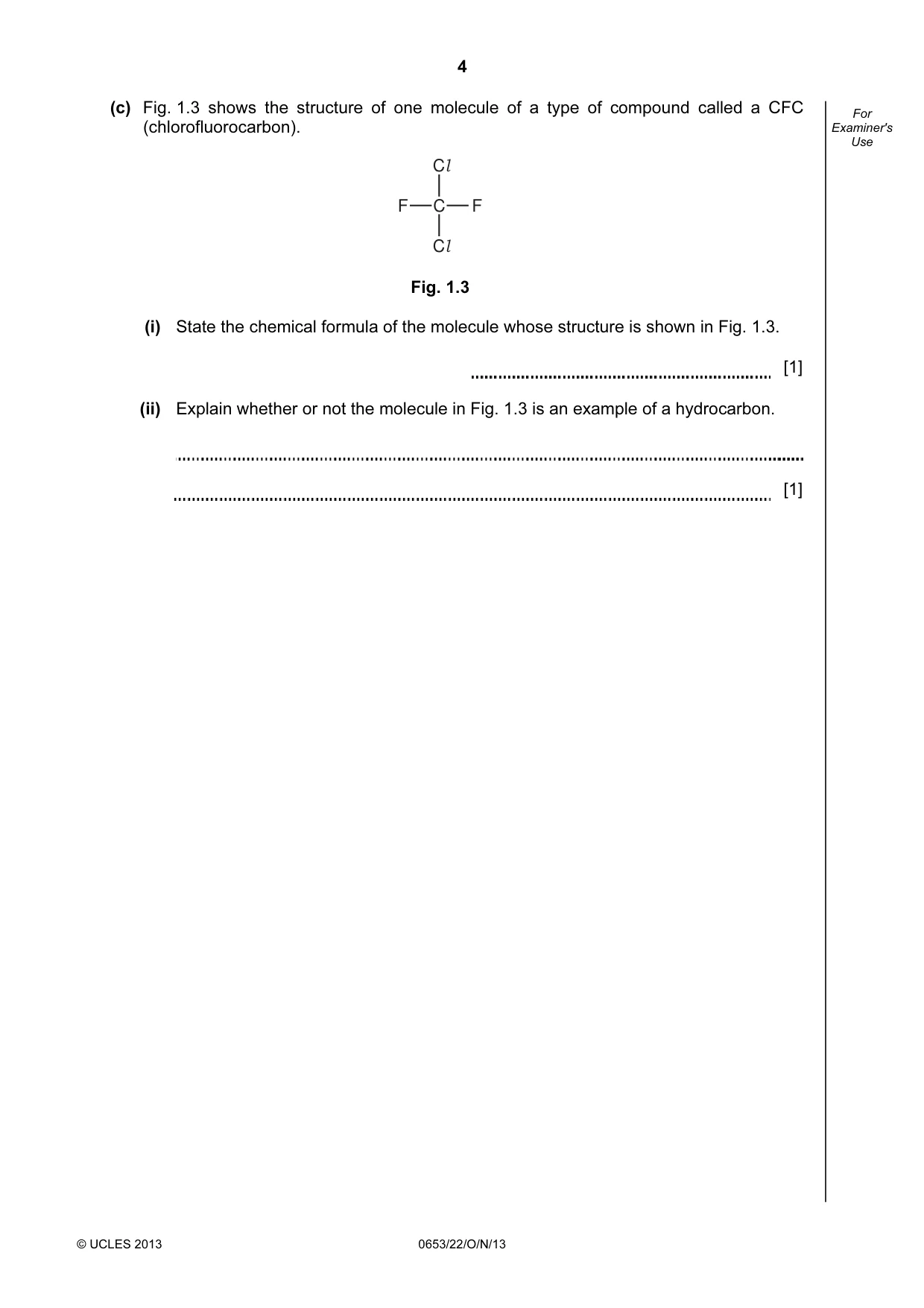 Cambridge IGCSE Science - Combined 0653 2013 Oct/Nov Paper 2 · Variant 2 question paper, page 4 of 20