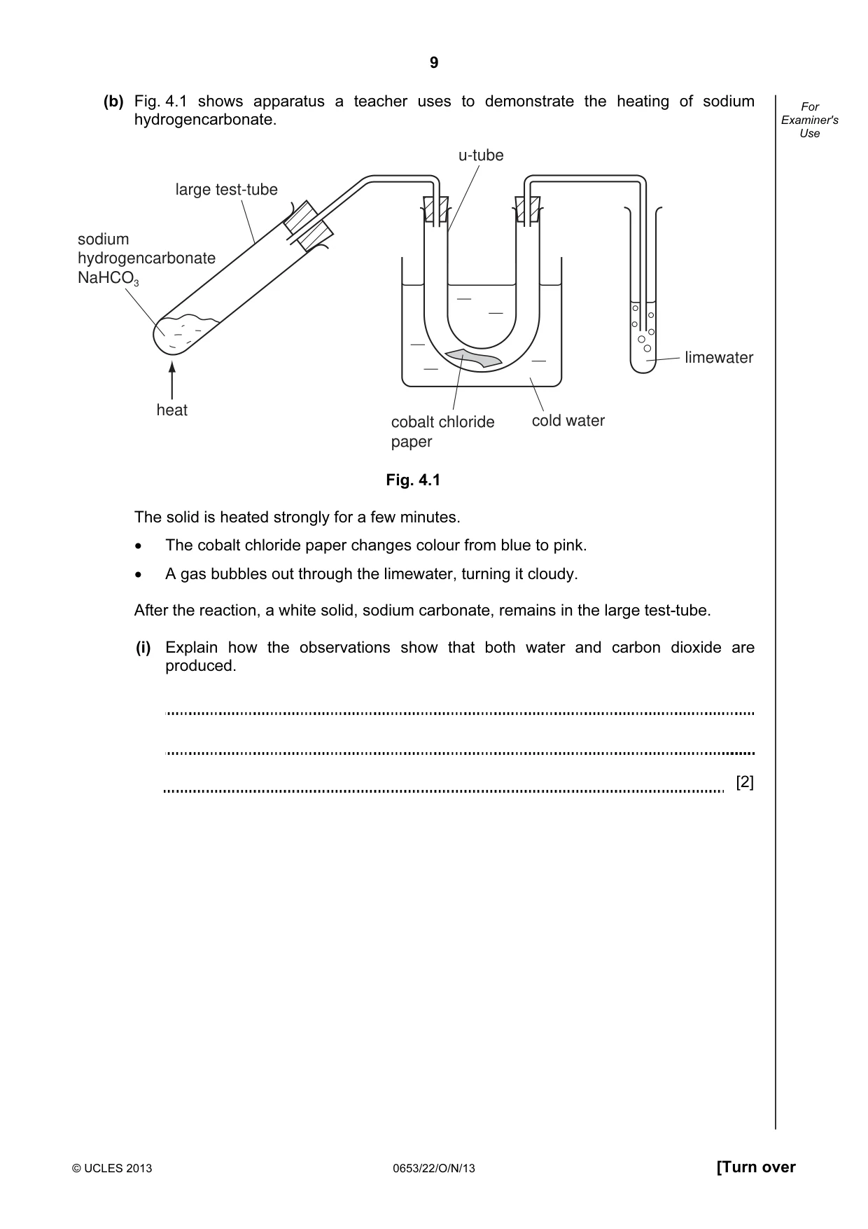 Cambridge IGCSE Science - Combined 0653 2013 Oct/Nov Paper 2 · Variant 2 question paper, page 9 of 20
