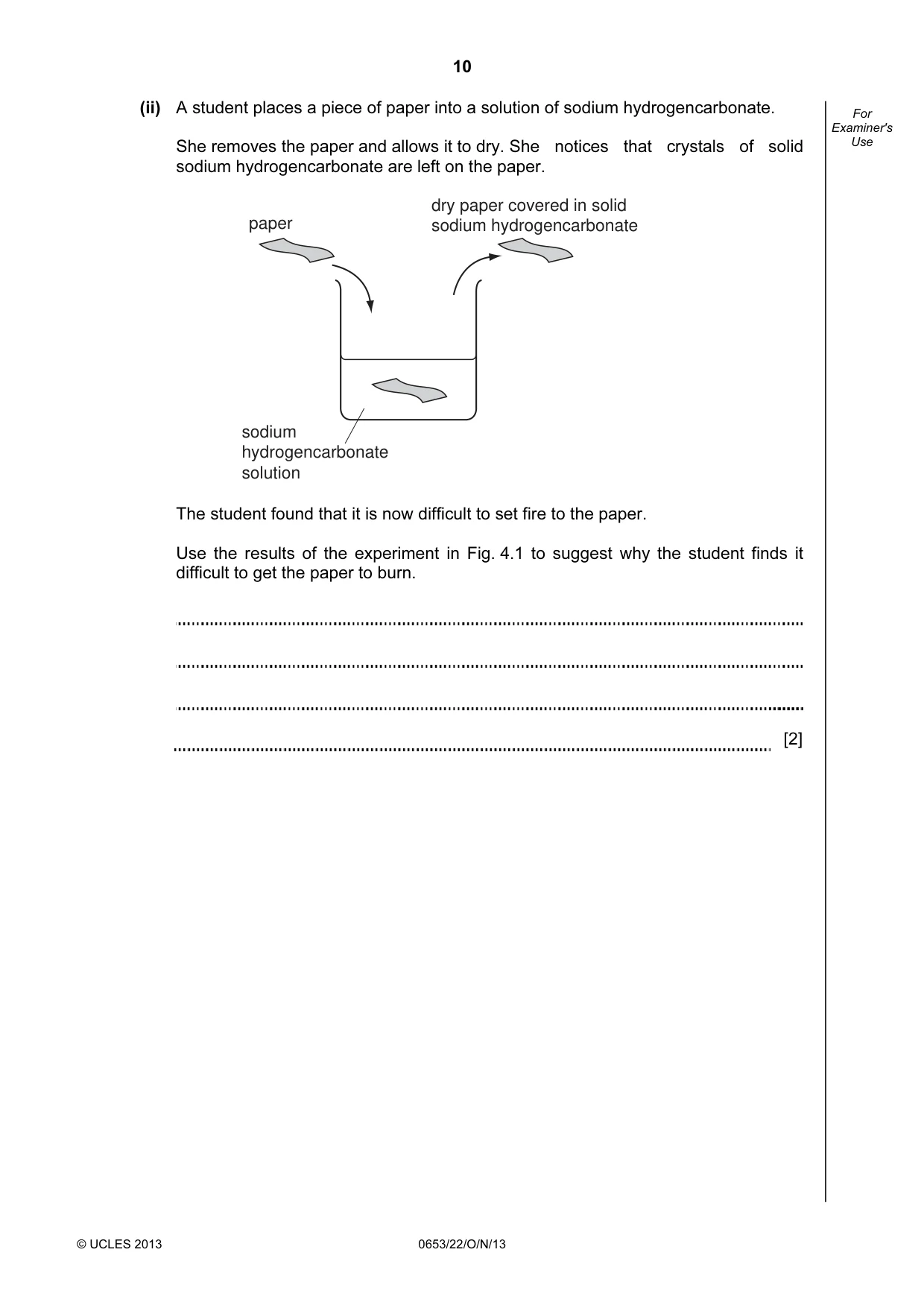 Cambridge IGCSE Science - Combined 0653 2013 Oct/Nov Paper 2 · Variant 2 question paper, page 10 of 20