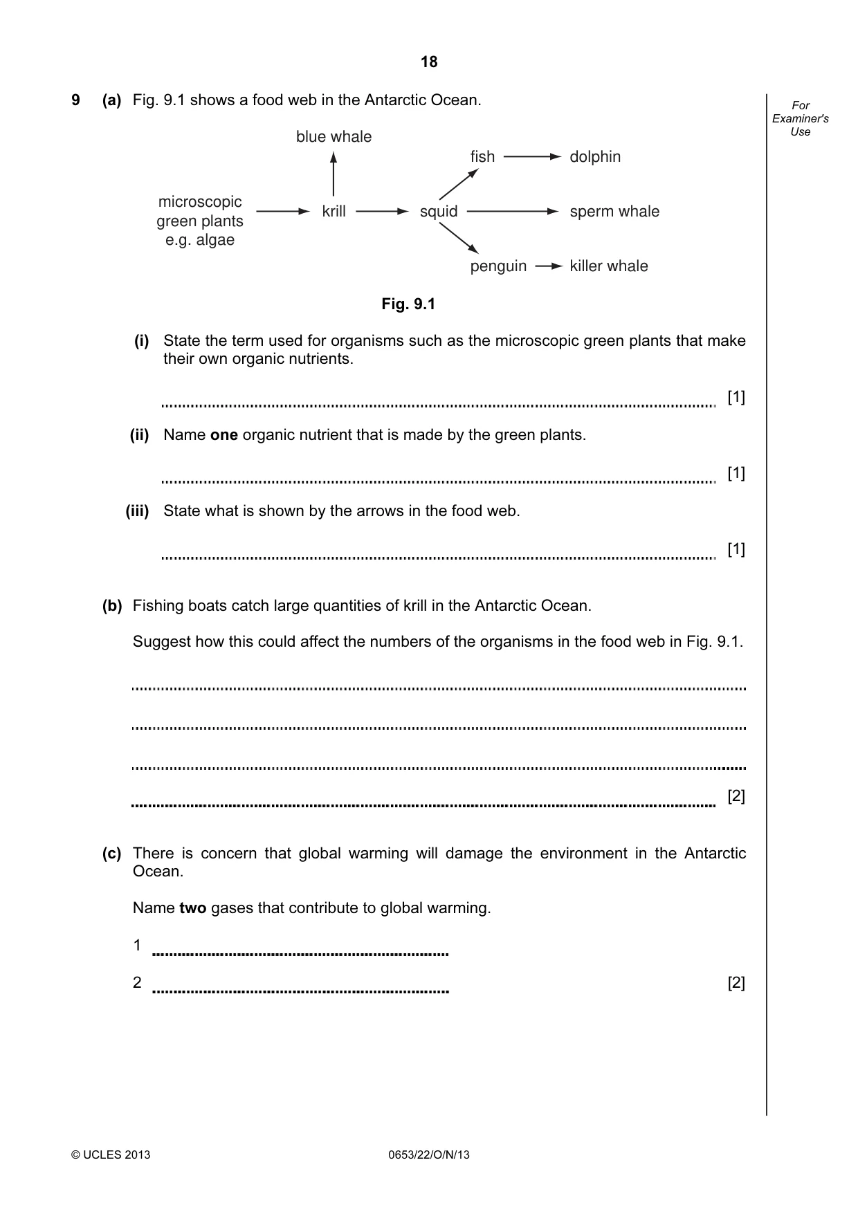 Cambridge IGCSE Science - Combined 0653 2013 Oct/Nov Paper 2 · Variant 2 question paper, page 18 of 20