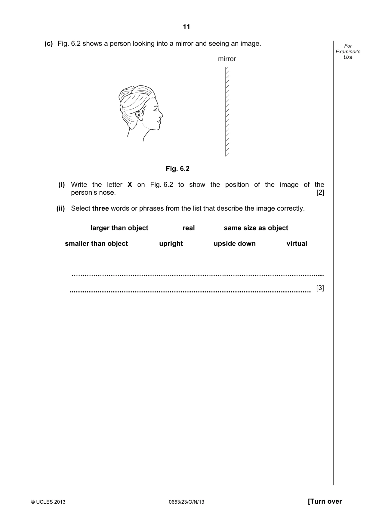 Cambridge IGCSE Science - Combined 0653 2013 Oct/Nov Paper 2 · Variant 3 question paper, page 11 of 20
