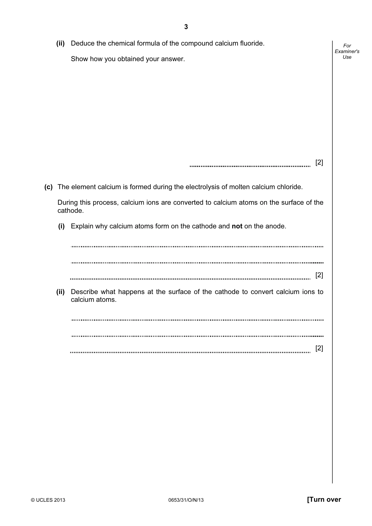 Cambridge IGCSE Science - Combined 0653 2013 Oct/Nov Paper 3 · Variant 1 question paper, page 3 of 24