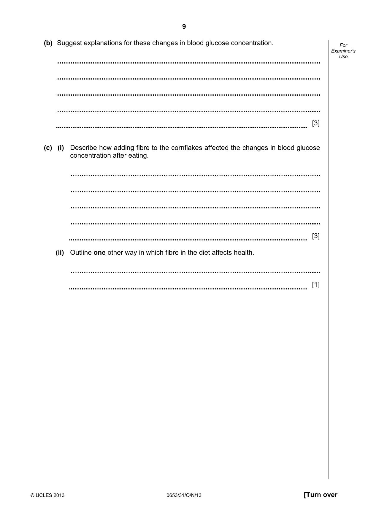 Cambridge IGCSE Science - Combined 0653 2013 Oct/Nov Paper 3 · Variant 1 question paper, page 9 of 24