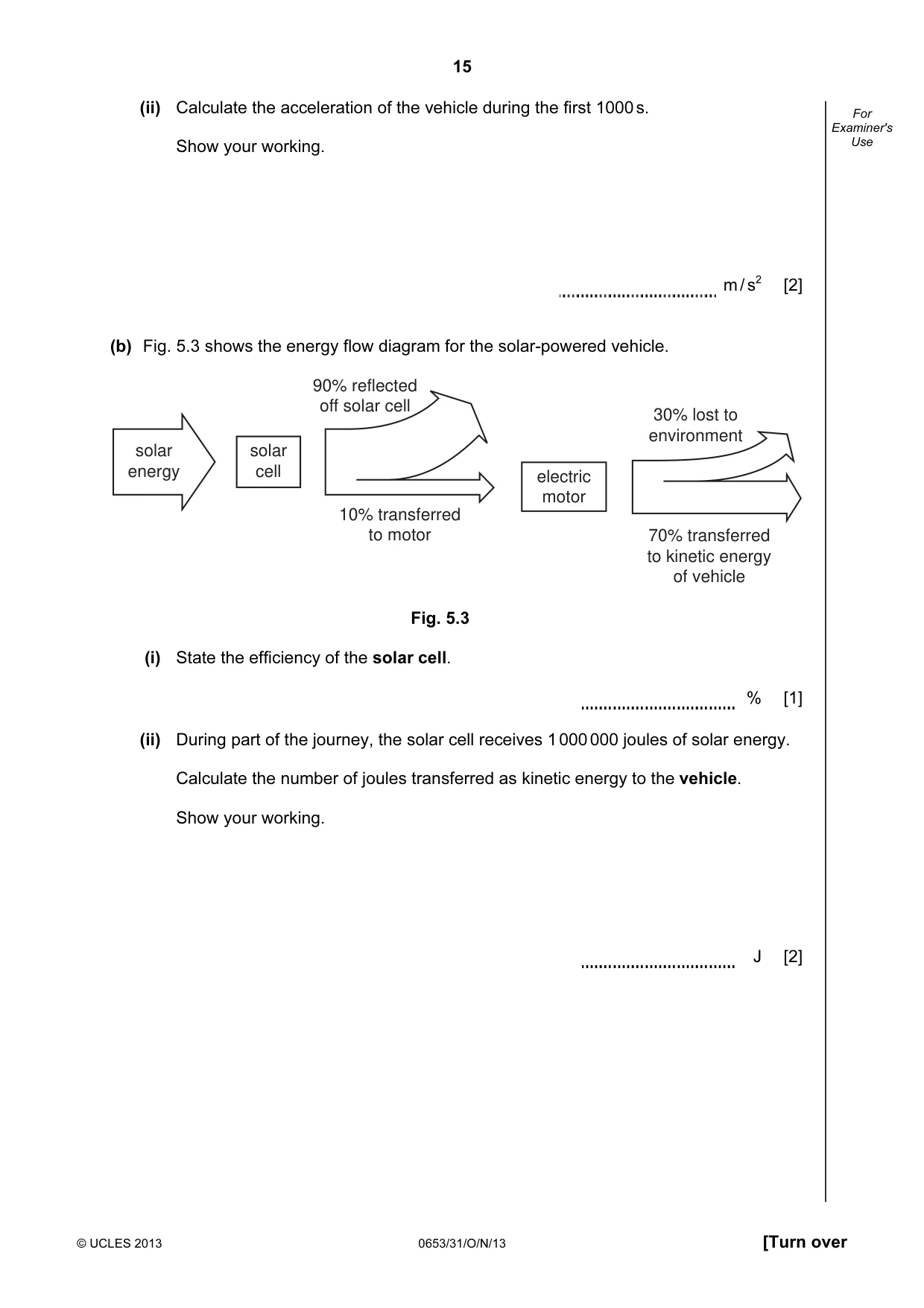 Cambridge IGCSE Science - Combined 0653 2013 Oct/Nov Paper 3 · Variant 1 question paper, page 15 of 24