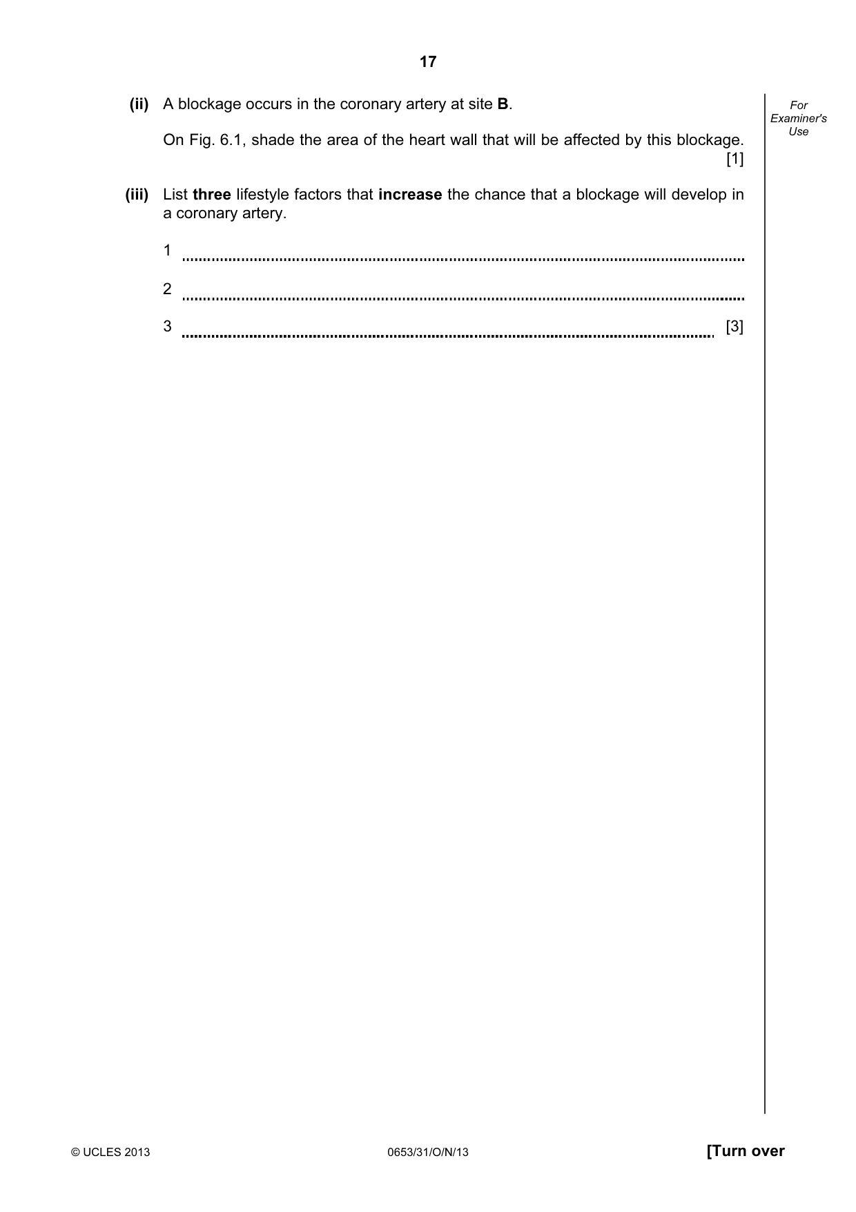 Cambridge IGCSE Science - Combined 0653 2013 Oct/Nov Paper 3 · Variant 1 question paper, page 17 of 24