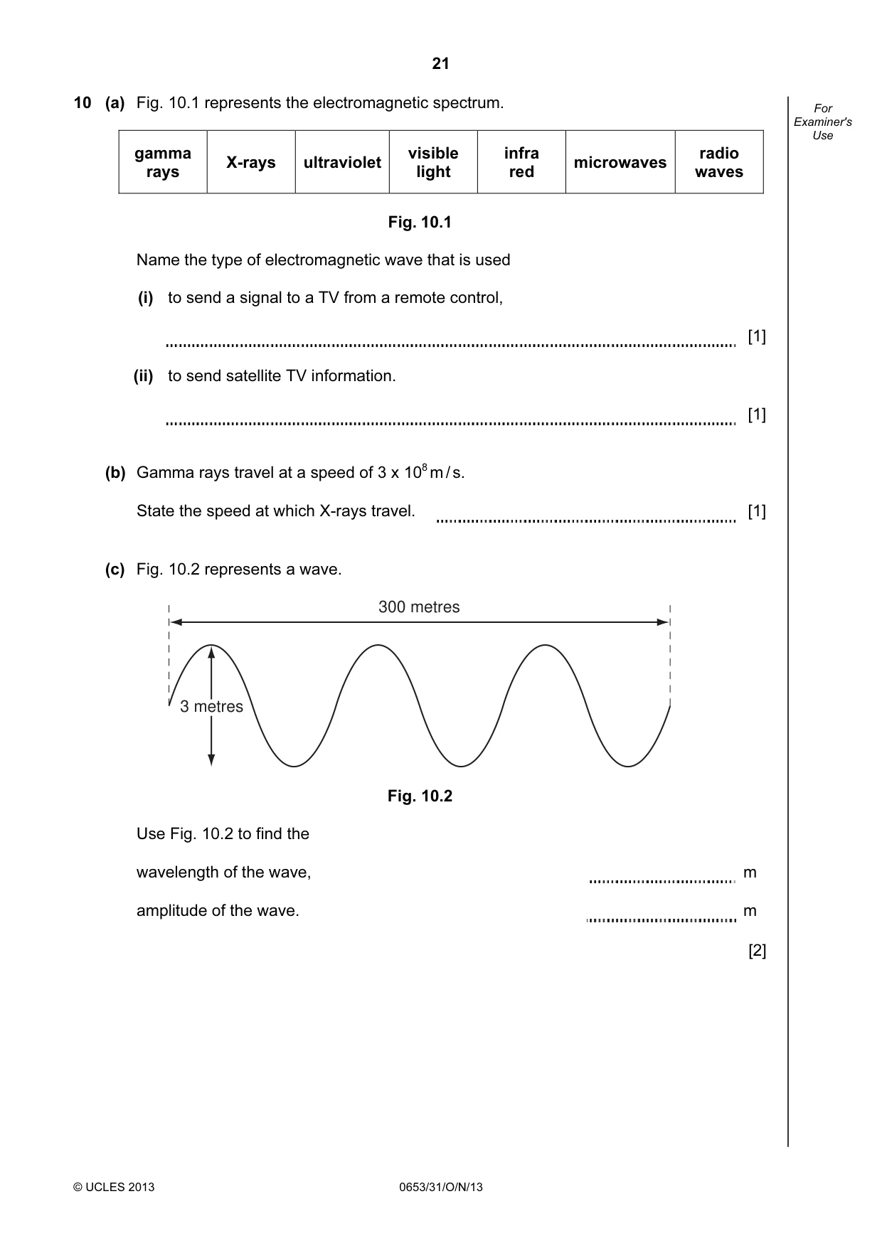 Cambridge IGCSE Science - Combined 0653 2013 Oct/Nov Paper 3 · Variant 1 question paper, page 21 of 24