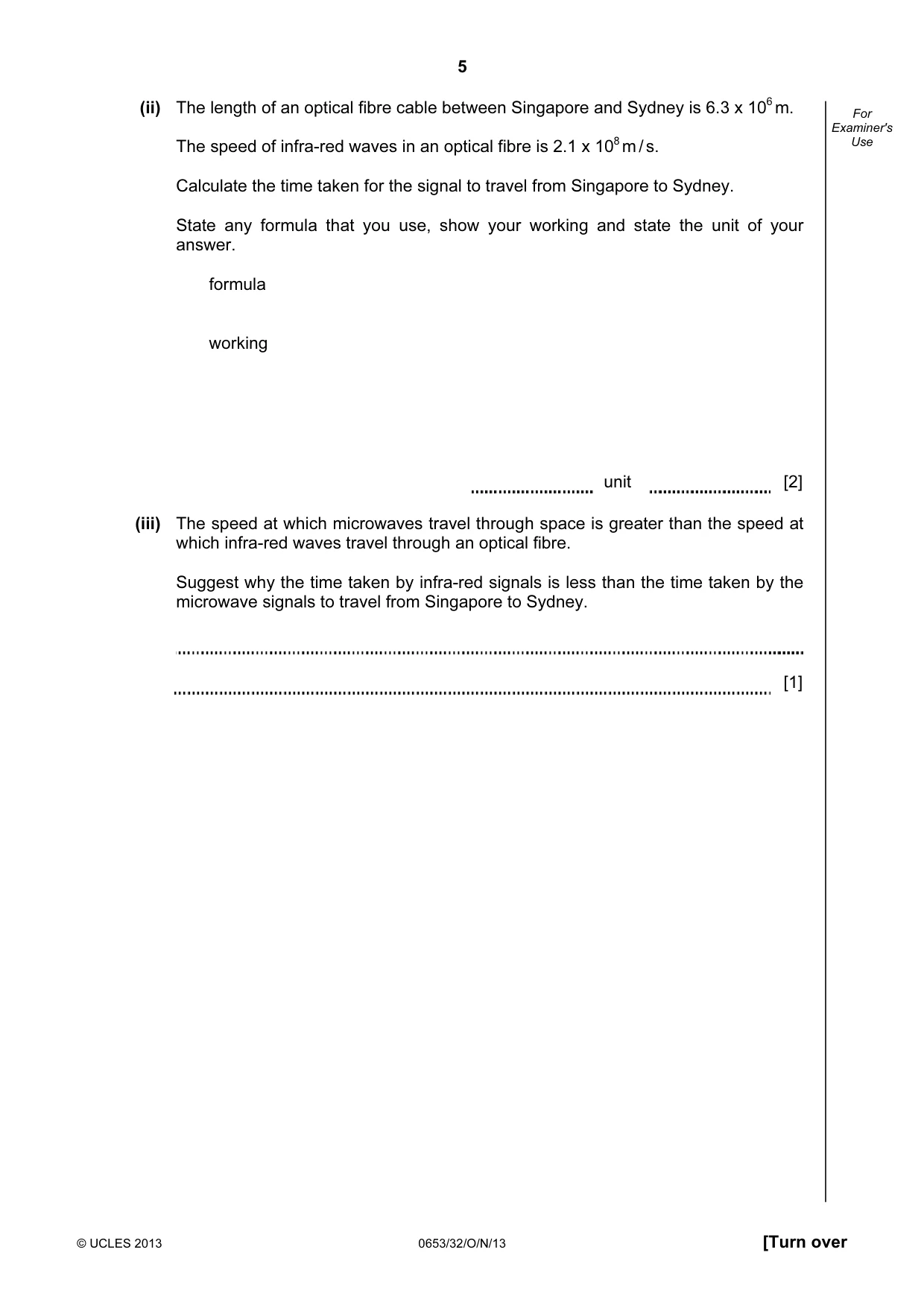 Cambridge IGCSE Science - Combined 0653 2013 Oct/Nov Paper 3 · Variant 2 question paper, page 5 of 20
