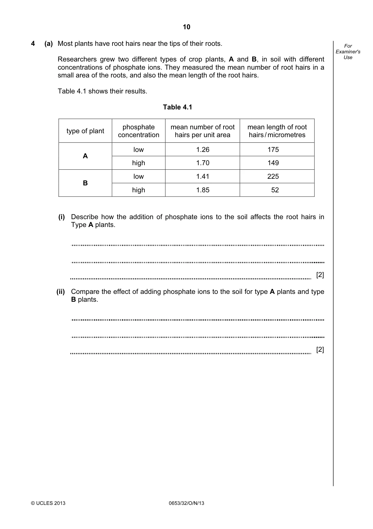 Cambridge IGCSE Science - Combined 0653 2013 Oct/Nov Paper 3 · Variant 2 question paper, page 10 of 20