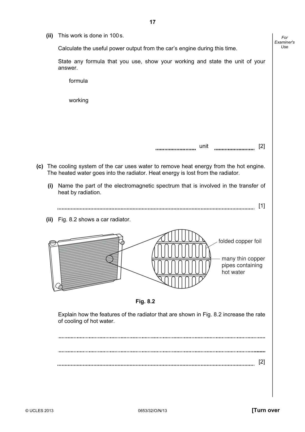 Cambridge IGCSE Science - Combined 0653 2013 Oct/Nov Paper 3 · Variant 2 question paper, page 17 of 20