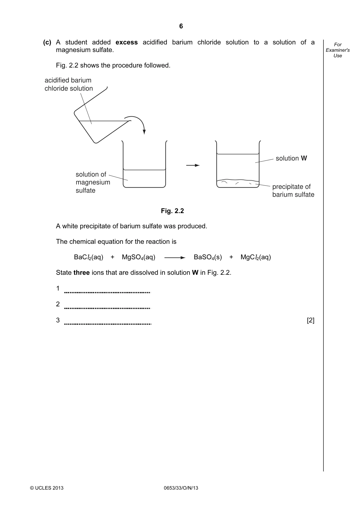 Cambridge IGCSE Science - Combined 0653 2013 Oct/Nov Paper 3 · Variant 3 question paper, page 6 of 24