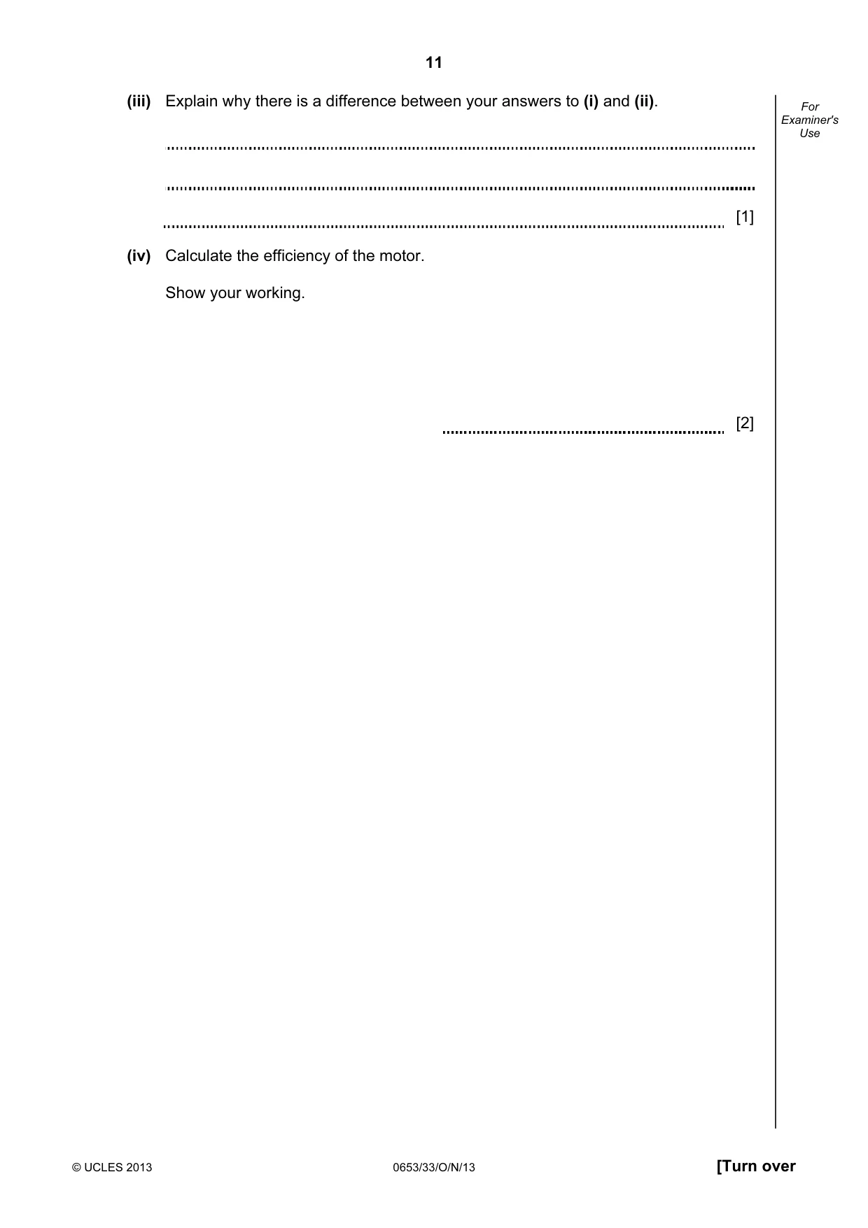 Cambridge IGCSE Science - Combined 0653 2013 Oct/Nov Paper 3 · Variant 3 question paper, page 11 of 24