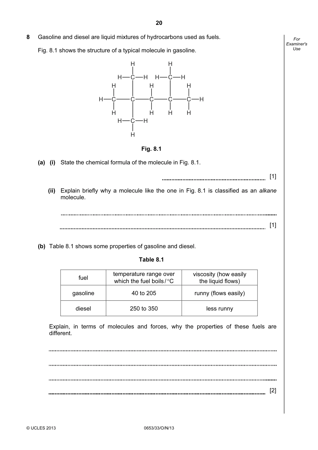 Cambridge IGCSE Science - Combined 0653 2013 Oct/Nov Paper 3 · Variant 3 question paper, page 20 of 24