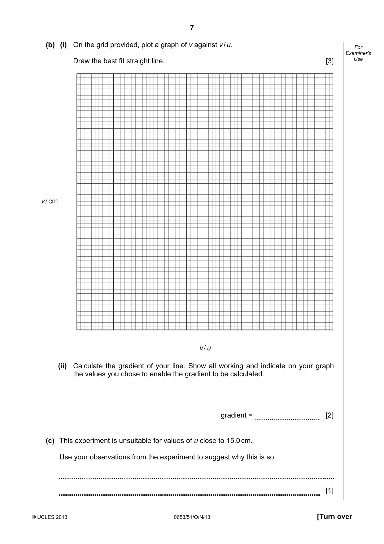 Cambridge IGCSE Science - Combined 0653 2013 Oct/Nov Paper 5 · Variant 1 question paper, page 7 of 12