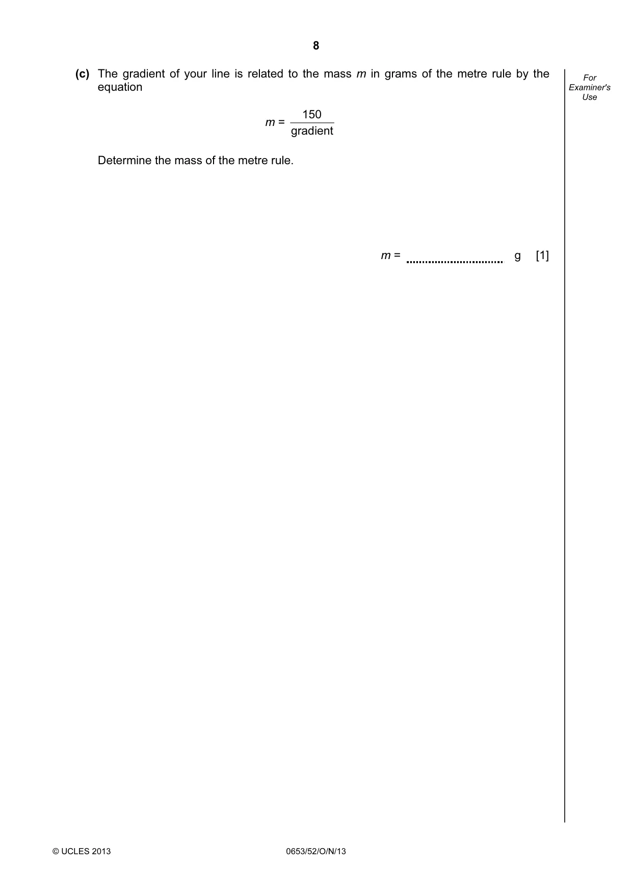 Cambridge IGCSE Science - Combined 0653 2013 Oct/Nov Paper 5 · Variant 2 question paper, page 8 of 12