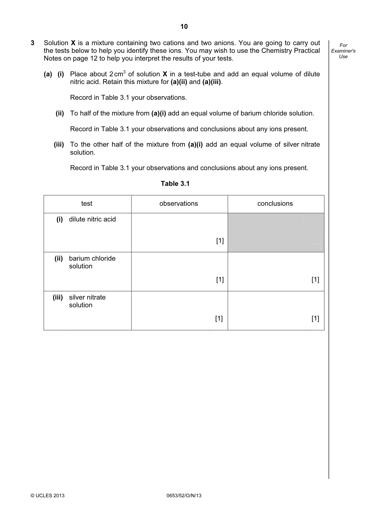 Cambridge IGCSE Science - Combined 0653 2013 Oct/Nov Paper 5 · Variant 2 question paper, page 10 of 12
